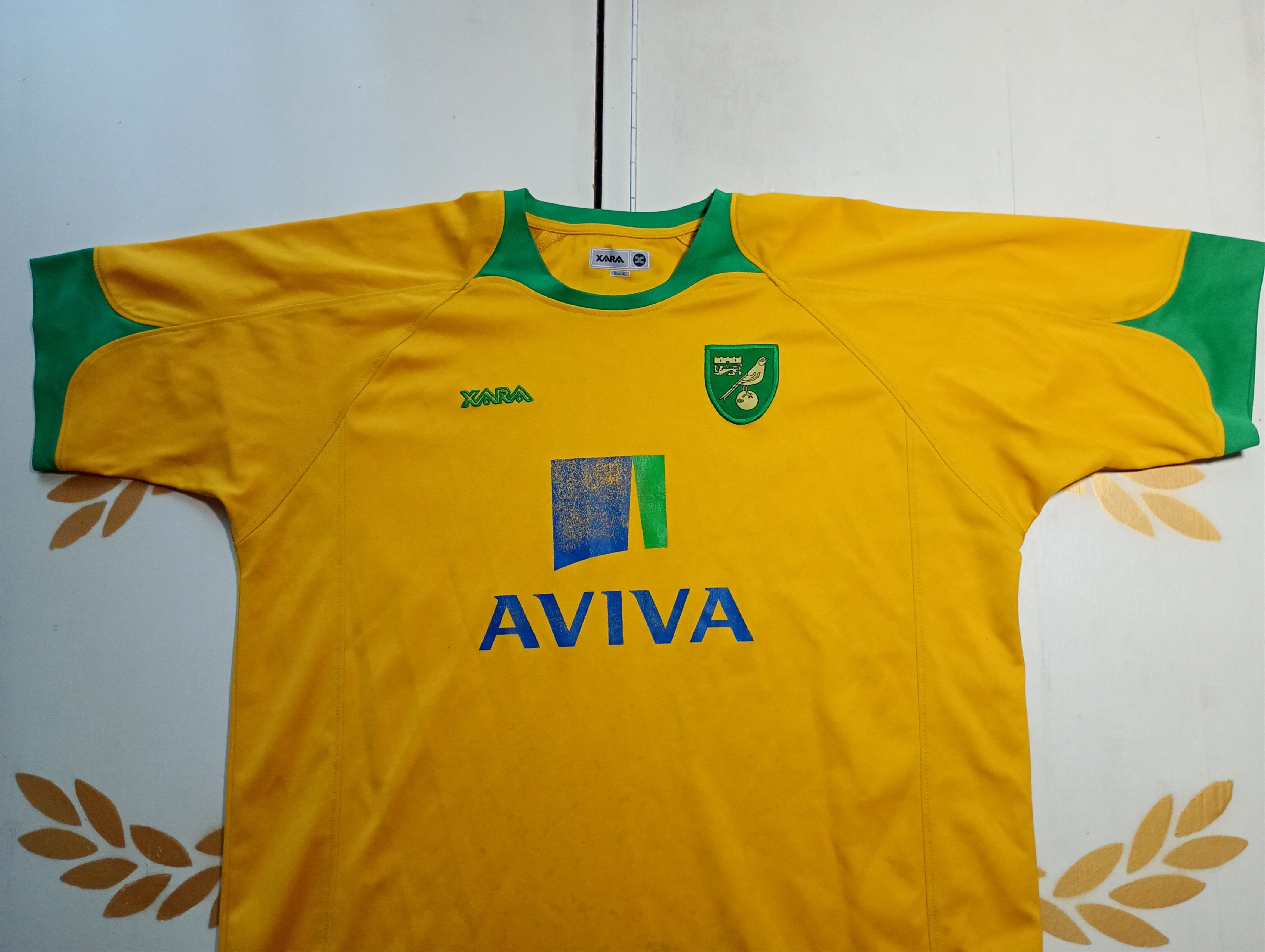 Vintage Xara Norwich City Jersey 2008-2010 Size US XL / EU 56 / 4 - 4 Thumbnail