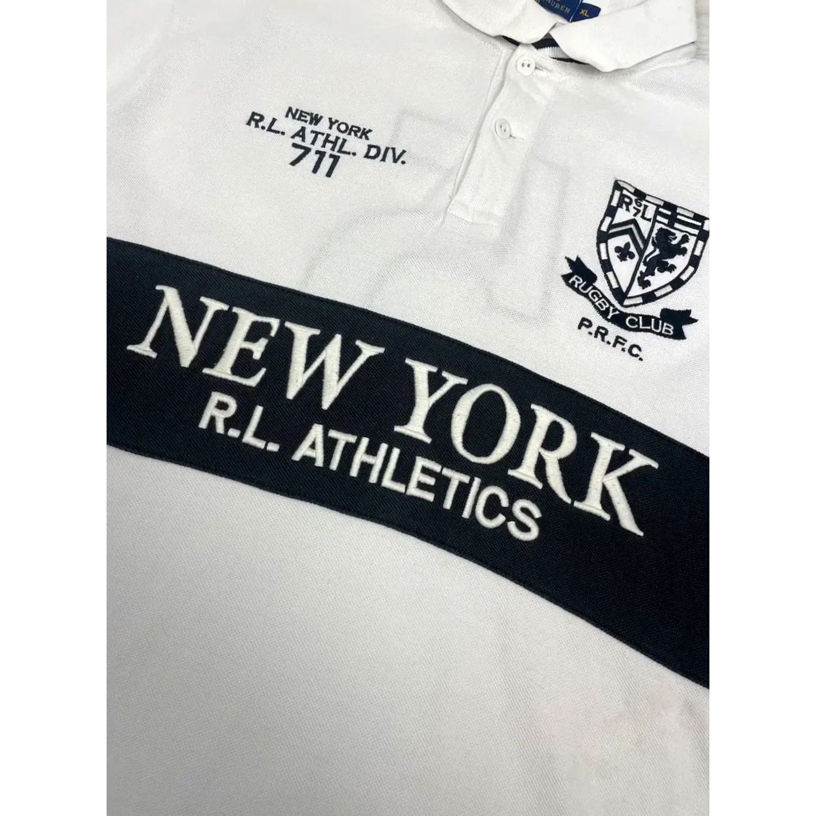 Polo Ralph Lauren VINTAGE Polo Ralph Lauren Polo Shirt White Big Logo Men XL Size US XL / EU 56 / 4 - 4 Thumbnail