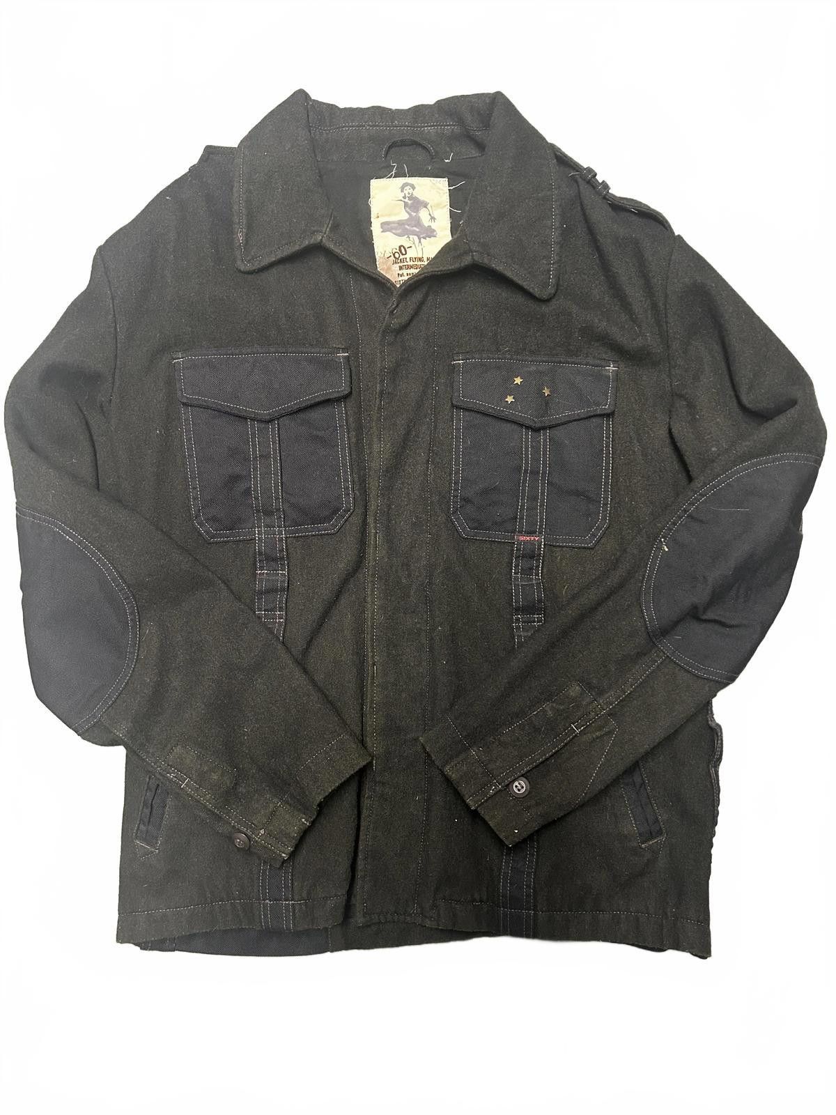 Stylish Black Utility Jacket with Star Accents