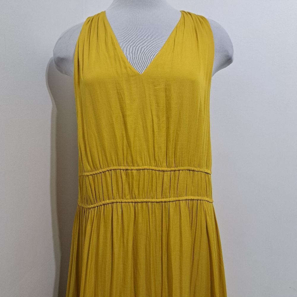 Anthropologie Anthropologie Dolan Goldenrod Boho Tiered Sleeveless Maxi Dr Size M / US 6-8 / IT 42-44 - 10 Thumbnail