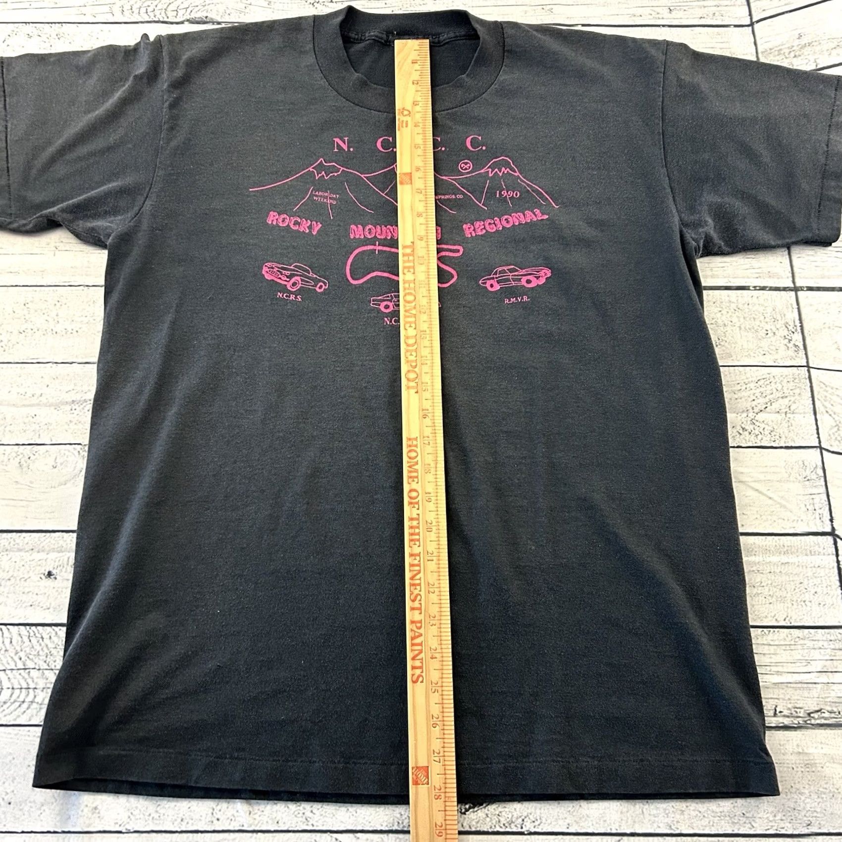 Vintage Vintage 1990 NCCC Rocky Mountain Short Sleeve T Shirt Men's L Black Corvette Size US L / EU 52-54 / 3 - 5 Thumbnail