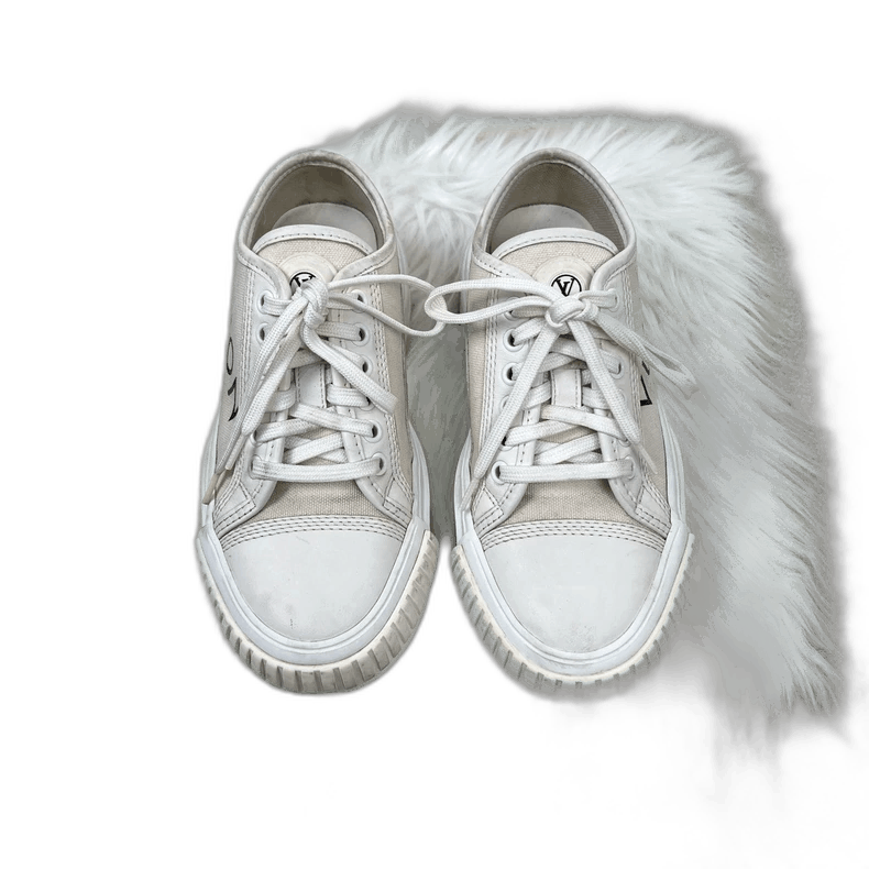 Louis Vuitton Louis Vuitton White Casual Sneakers Size 34 Size US 4 / IT 34 - 1 Thumbnail