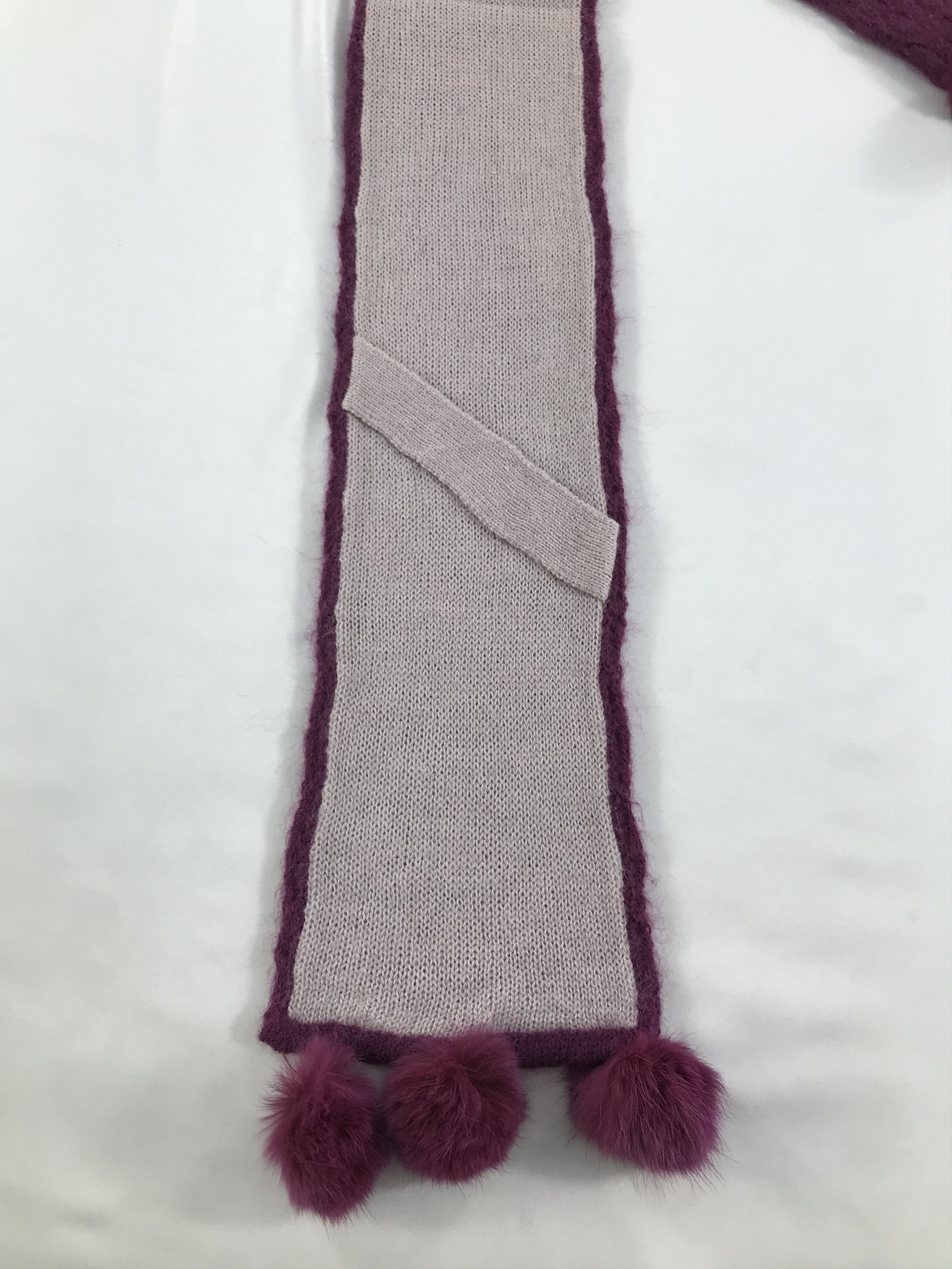Pierre Cardin Pierre Cardin Wool Bobble Scarf Muffler V163 Size ONE SIZE - 5 Thumbnail