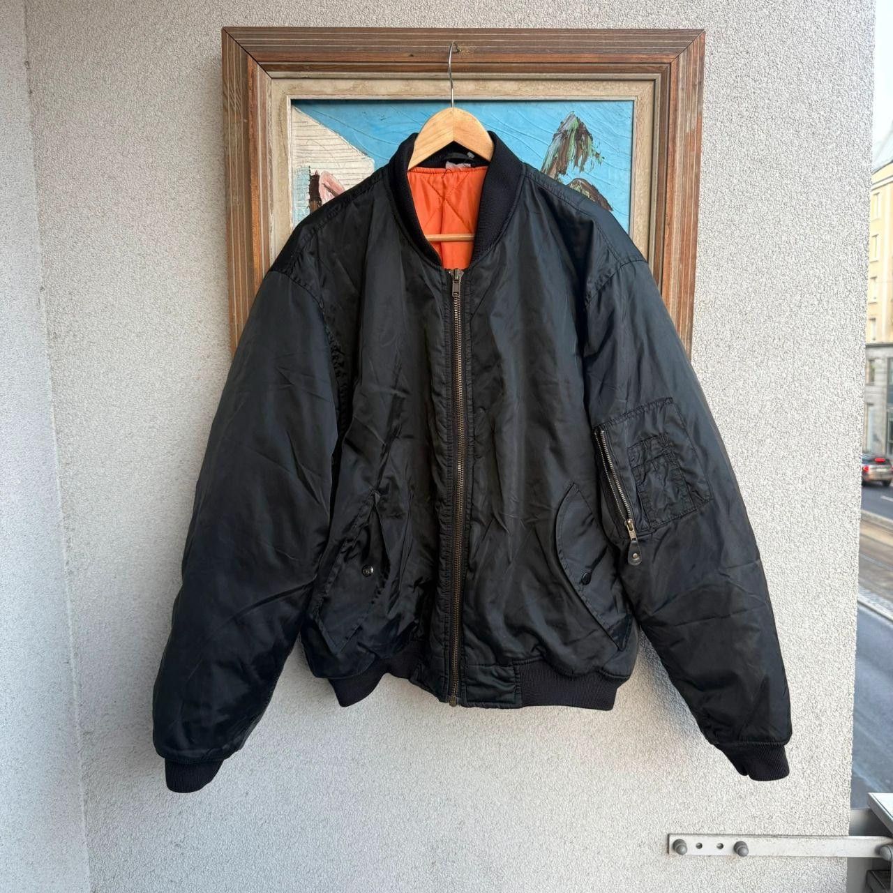 Alpha Vintage 90s Jacket Black Military