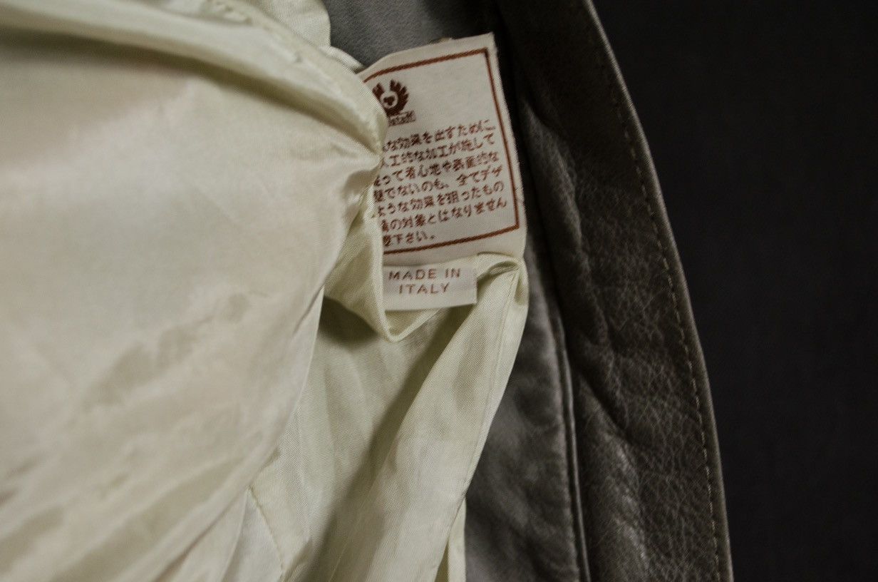 Belstaff Belstaff Grey Leather Slim Jacket Moto Size M / US 6-8 / IT 42-44 - 13 Thumbnail