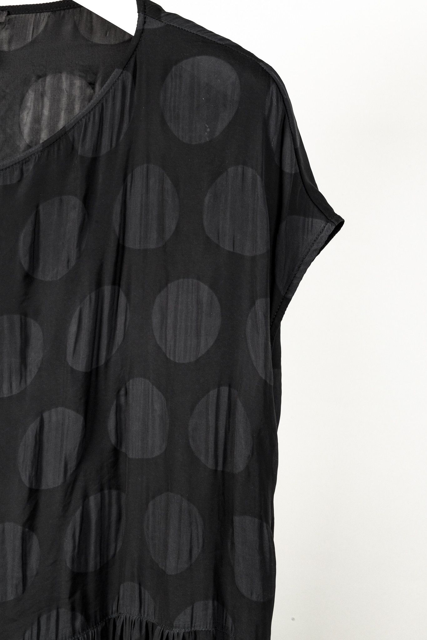 Other Oska Black Polka Dot Satin Maxi Dress Size XL / US 12-14 / IT 48-50 - 5 Thumbnail