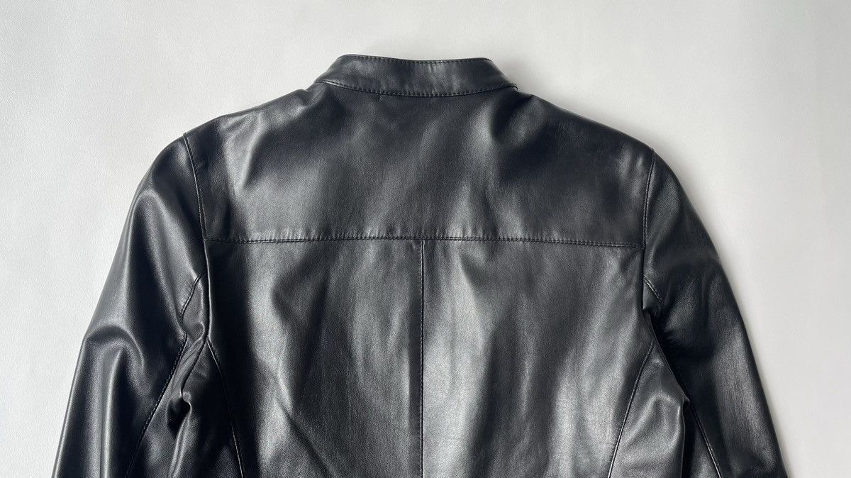 Miu Miu Mid 2000s Black Leather Moto Jacket Size S / US 4 / IT 40 - 19 Thumbnail
