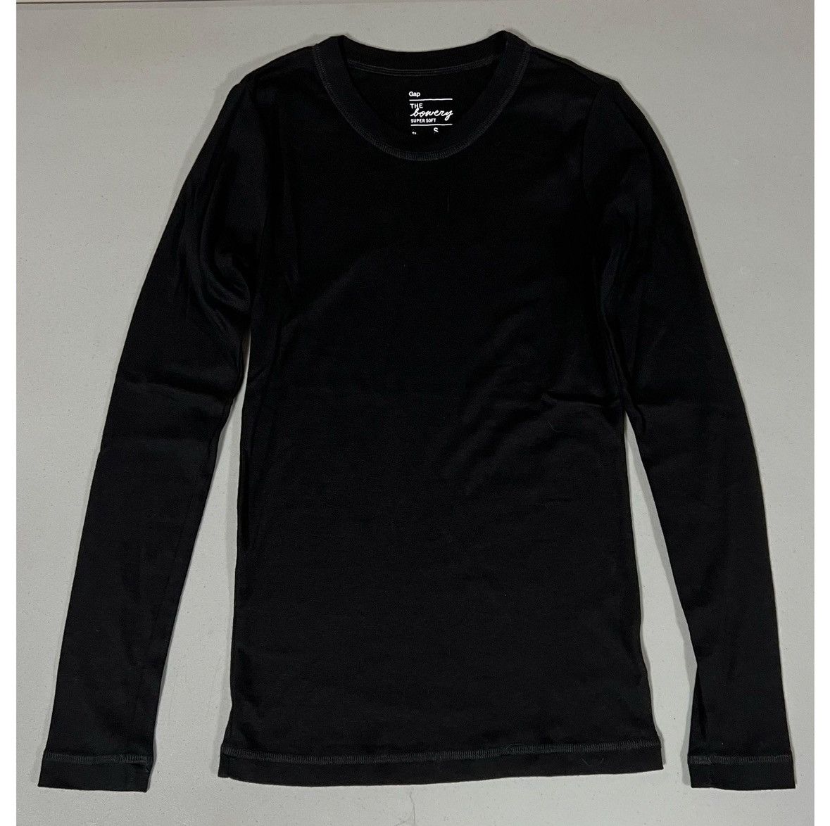 Gap Gap Black Long Sleeve Crewneck Shirt Top Blouse Tee Size S 🖤 Size S / US 4 / IT 40 - 1 Thumbnail