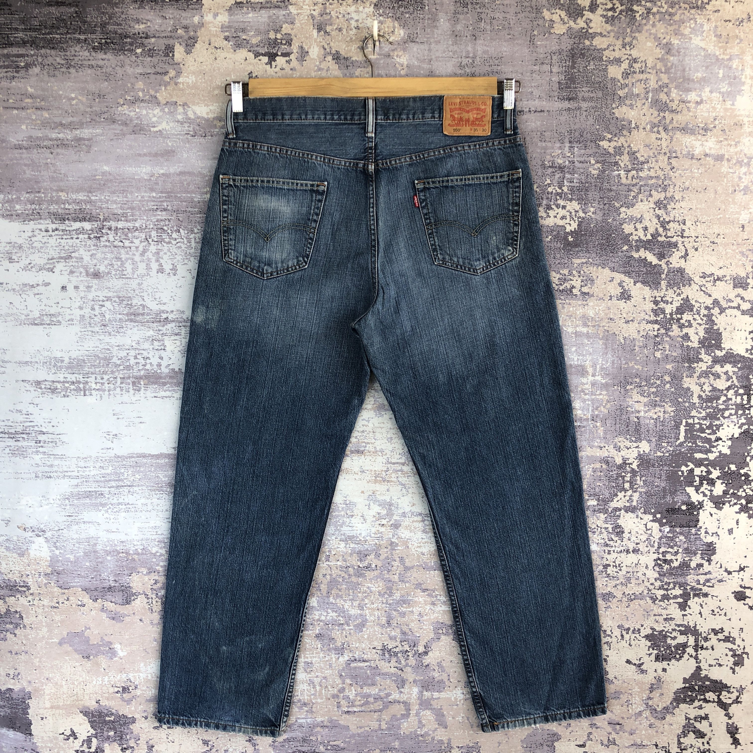 Levi's Vintage Y2K Levis 550 Faded Jeans Levi's Baggy Loose Denim Size US 36 / EU 52 - 2 Thumbnail