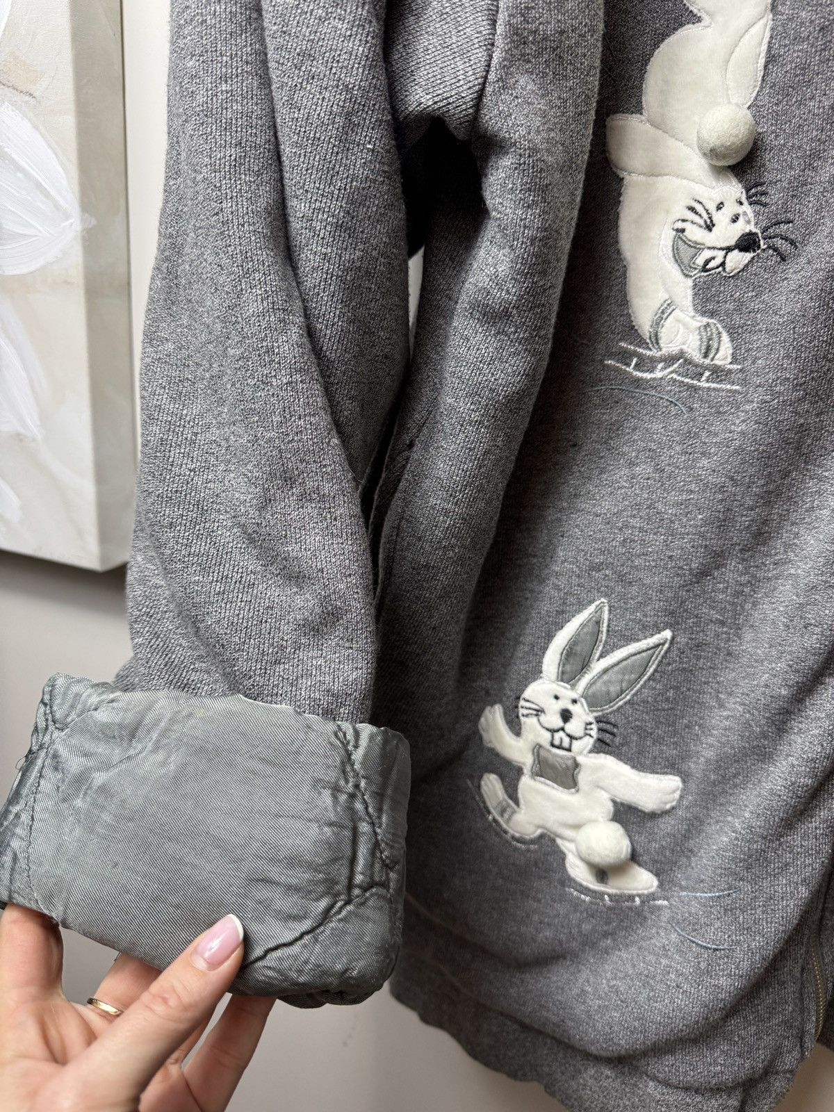 Vintage Vintage sweatshirt jacket bunny 80s unique 90s y2k oversize Size US M / EU 48-50 / 2 - 3 Thumbnail