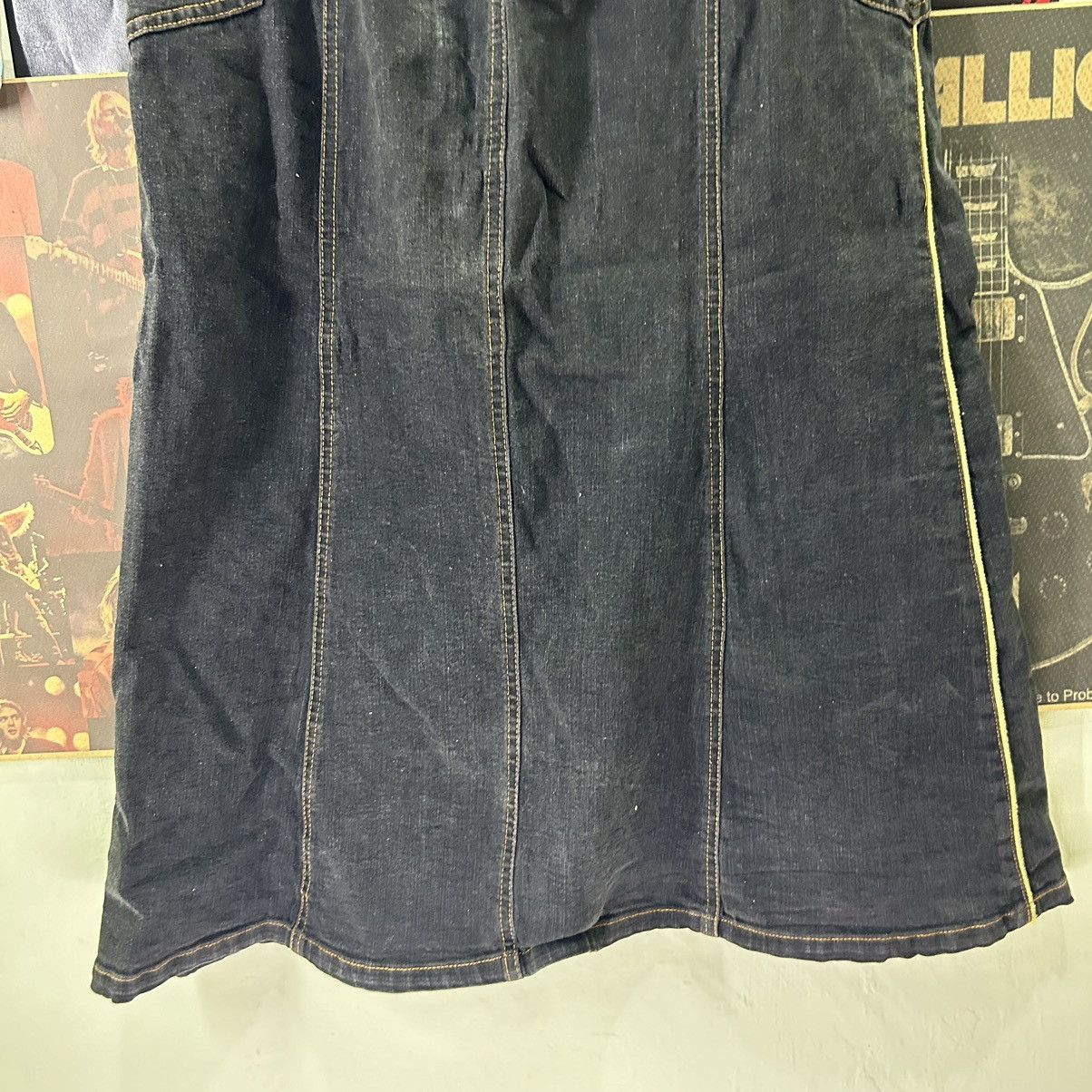 Vintage Vintage Sugarless Gal Maxi Denim Skirt Size 29" - 10 Thumbnail