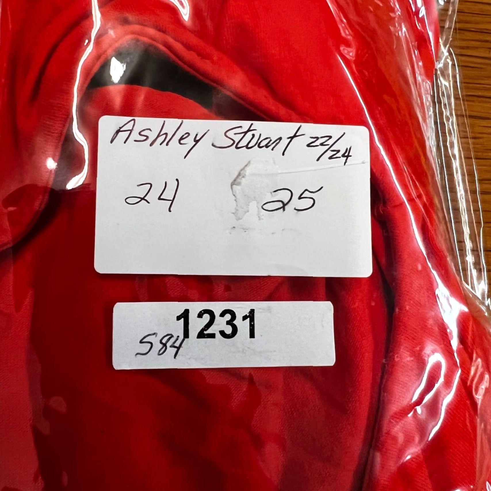 Vintage VINTAGE Ashley Stewart Womens Red Short Sleeve Blouse Top SZ 22/24 Key Hole Pleated Peek A Boo 25 in Chest 48 in Size 3XL / US 20-22 - 7 Thumbnail