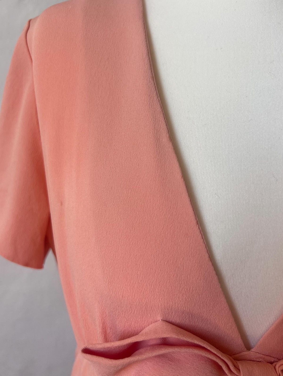 Moschino 1990s Franco Moschino Couture maxi dress gown peach silk Size S / US 4 / IT 40 - 13 Thumbnail