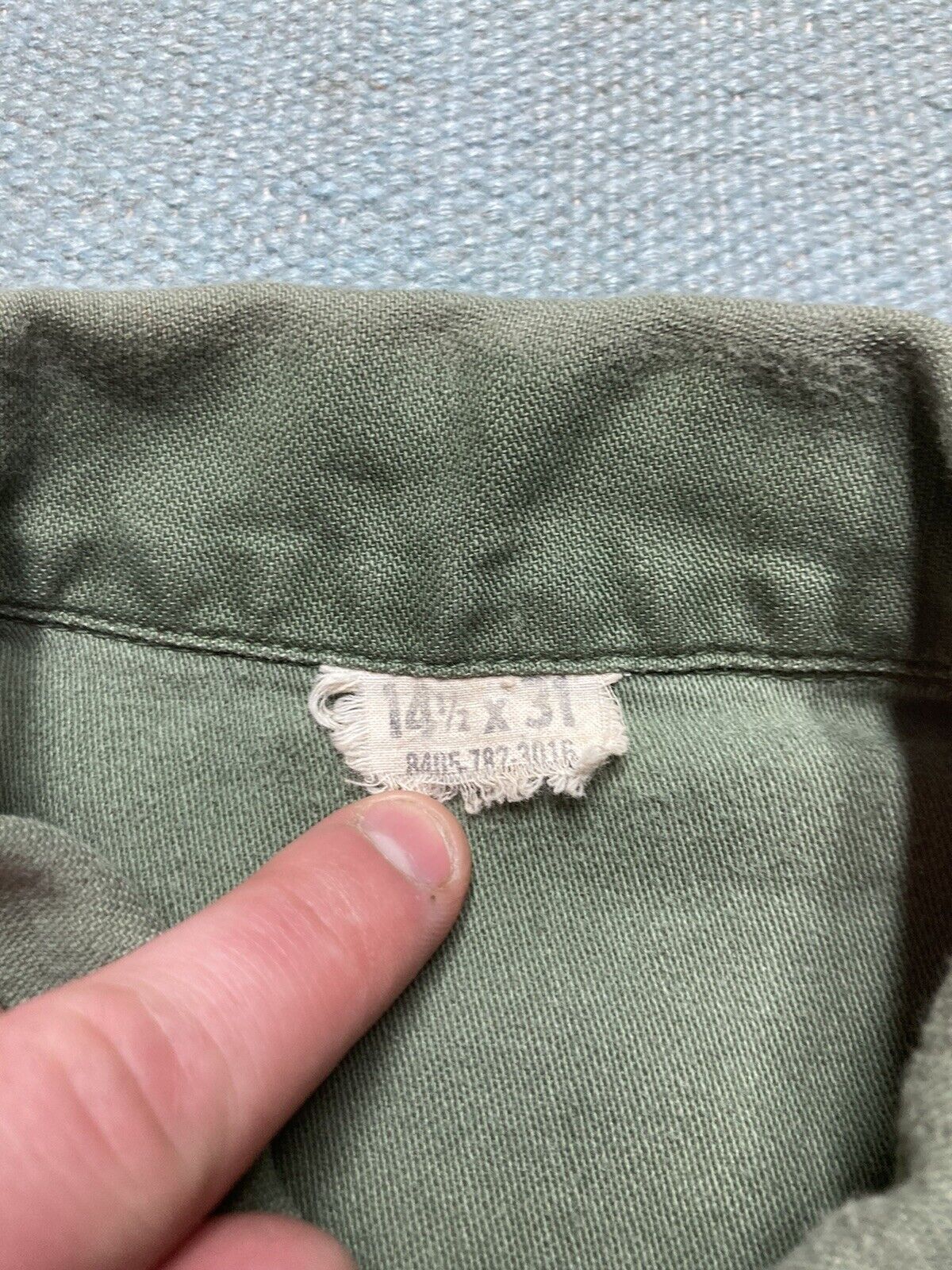 Vintage Vtg 60s OG 107 shirt top Air Force patched named vietnam S Size US S / EU 44-46 / 1 - 7 Thumbnail