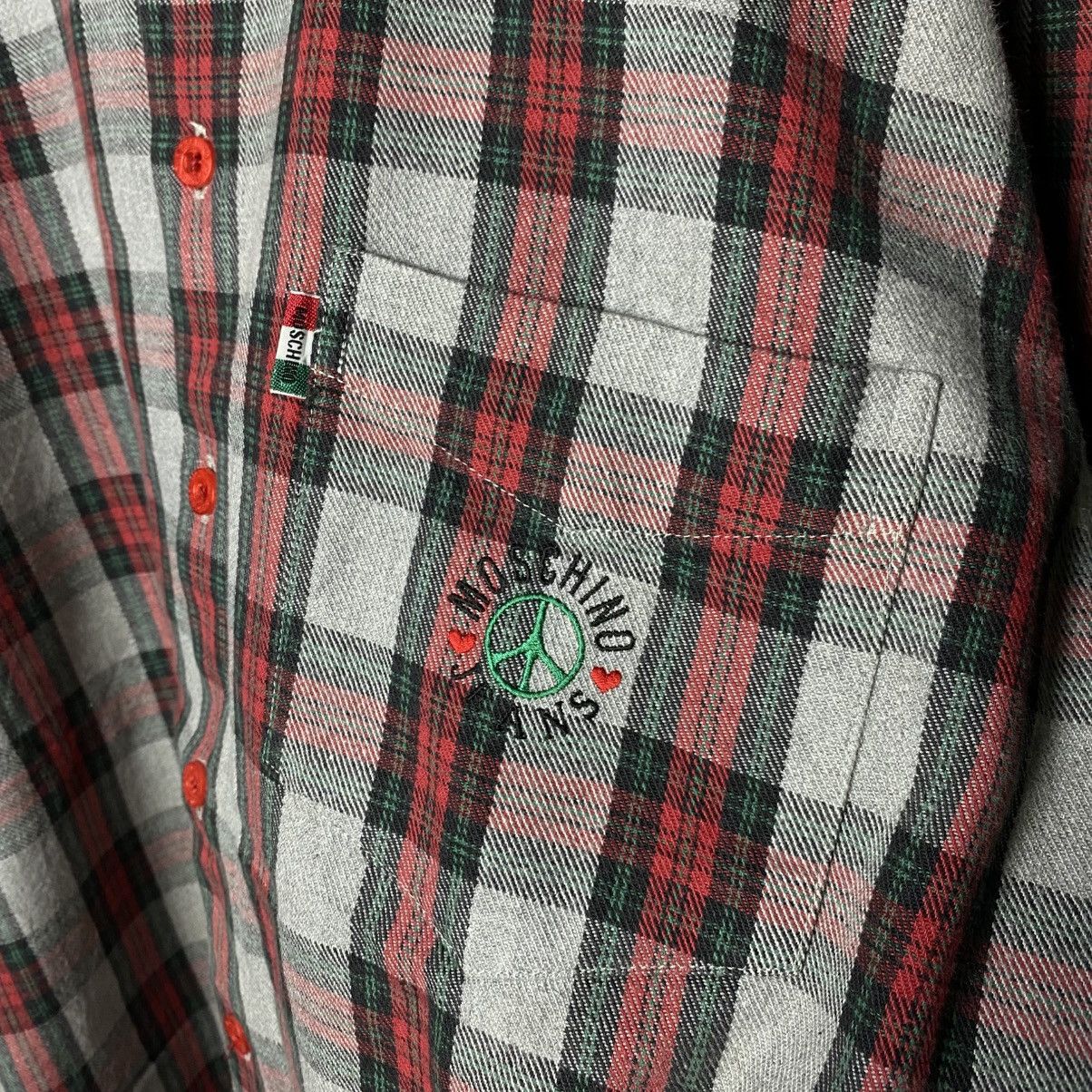 Moschino vintage moschino plaid flannelshirt Size US L / EU 52-54 / 3 - 4 Thumbnail