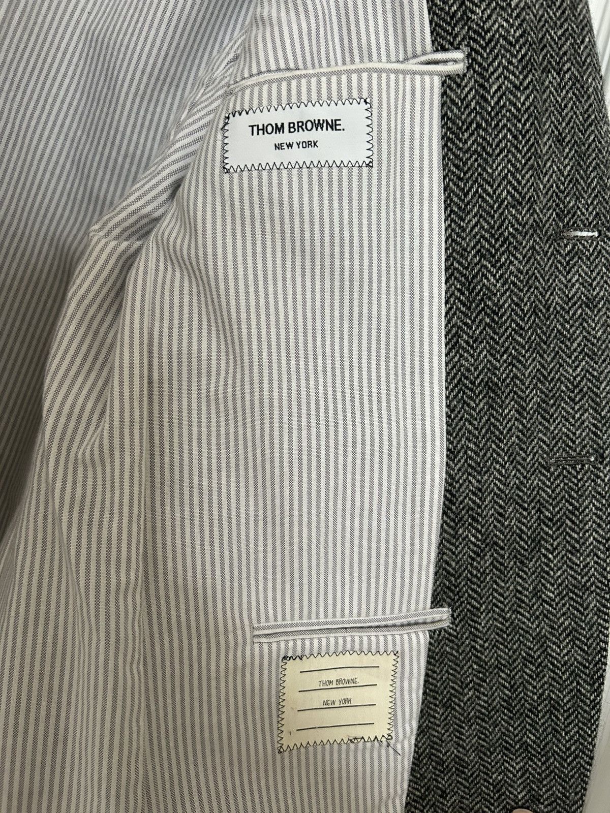 Thom Browne Thom Browne Herringbone blazer sz 1 Size 38R - 4 Thumbnail