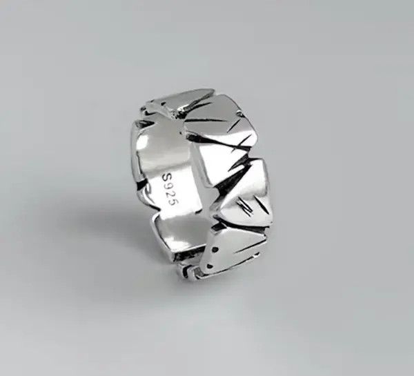 Vintage Adjustable Ring With Rock Rare Design Size ONE SIZE - 2 Thumbnail