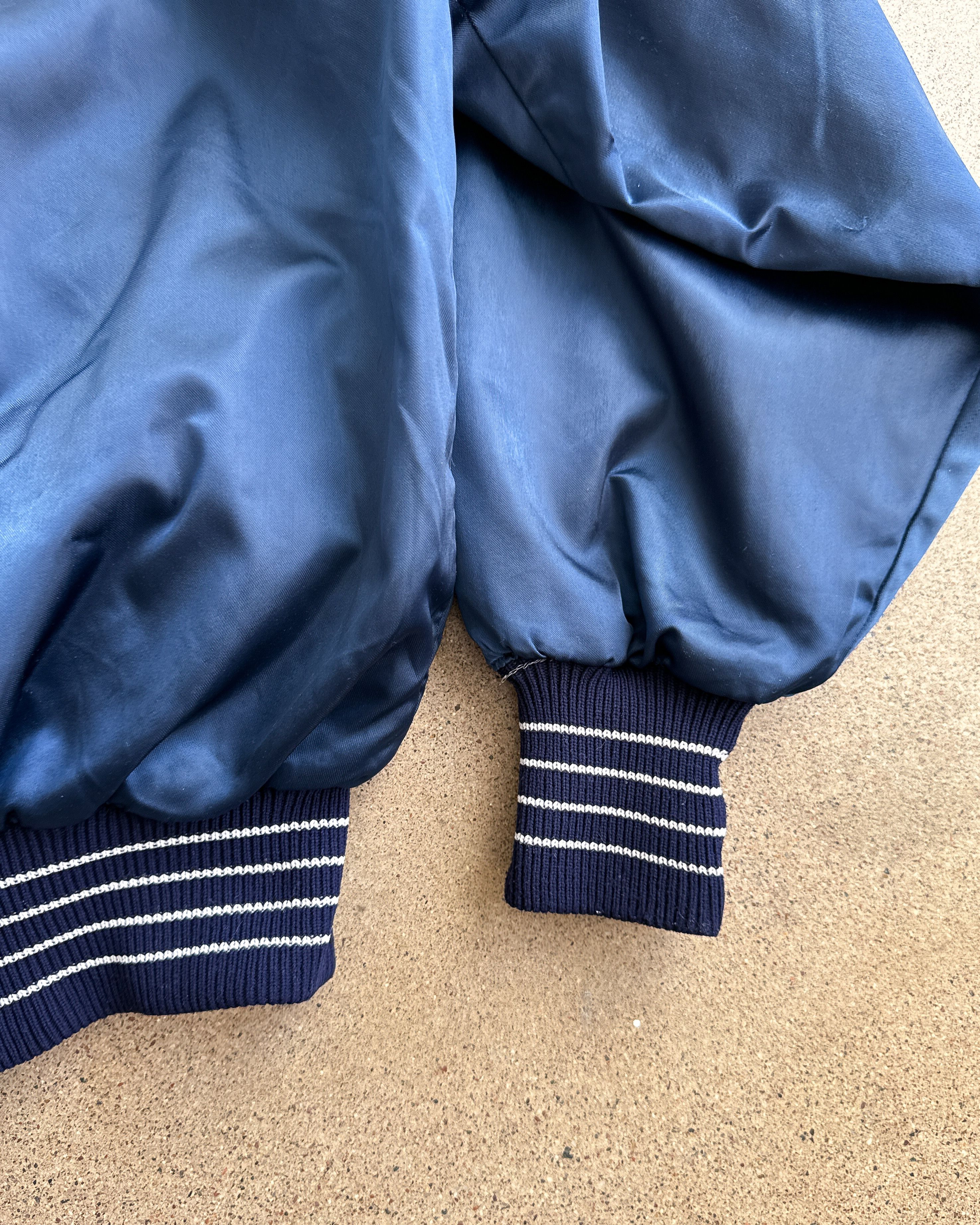 Vintage Vintage 80s Delong Nylon Satin Jacket Blue 2XL Photographer Size US XXL / EU 58 / 5 - 6 Thumbnail