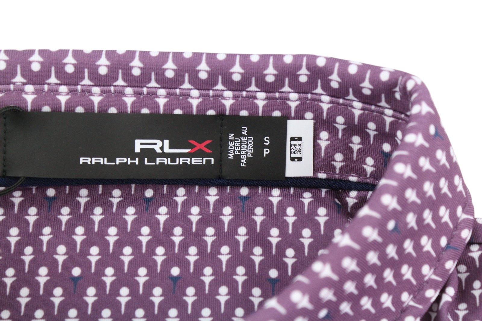 RLX Ralph Lauren GOLF S Purple Patterned Polo 84579 Size US S / EU 44-46 / 1 - 5 Thumbnail