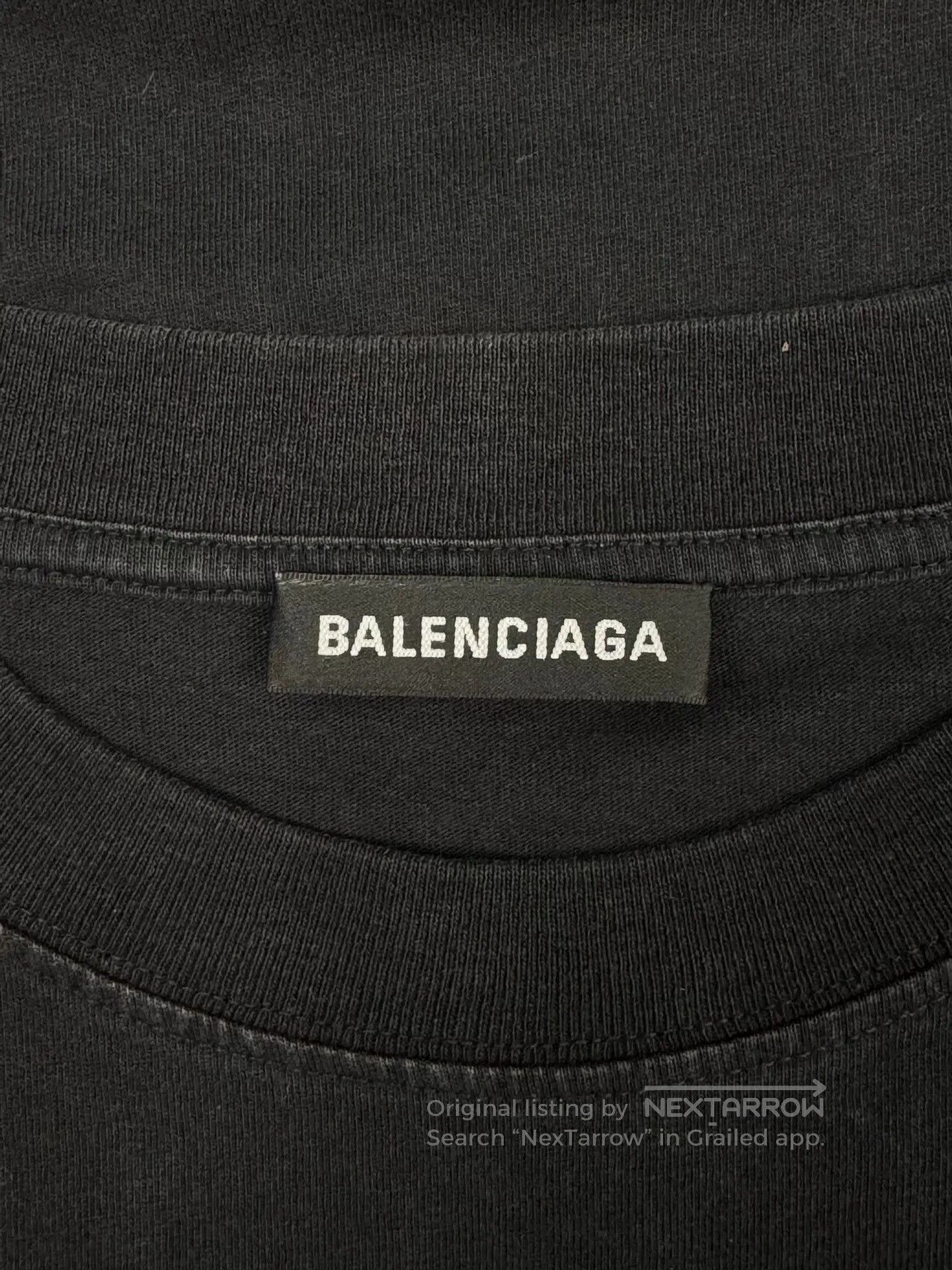 Balenciaga balenciaga short sleeve t-shirt with embroidery. Size US S / EU 44-46 / 1 - 7 Thumbnail