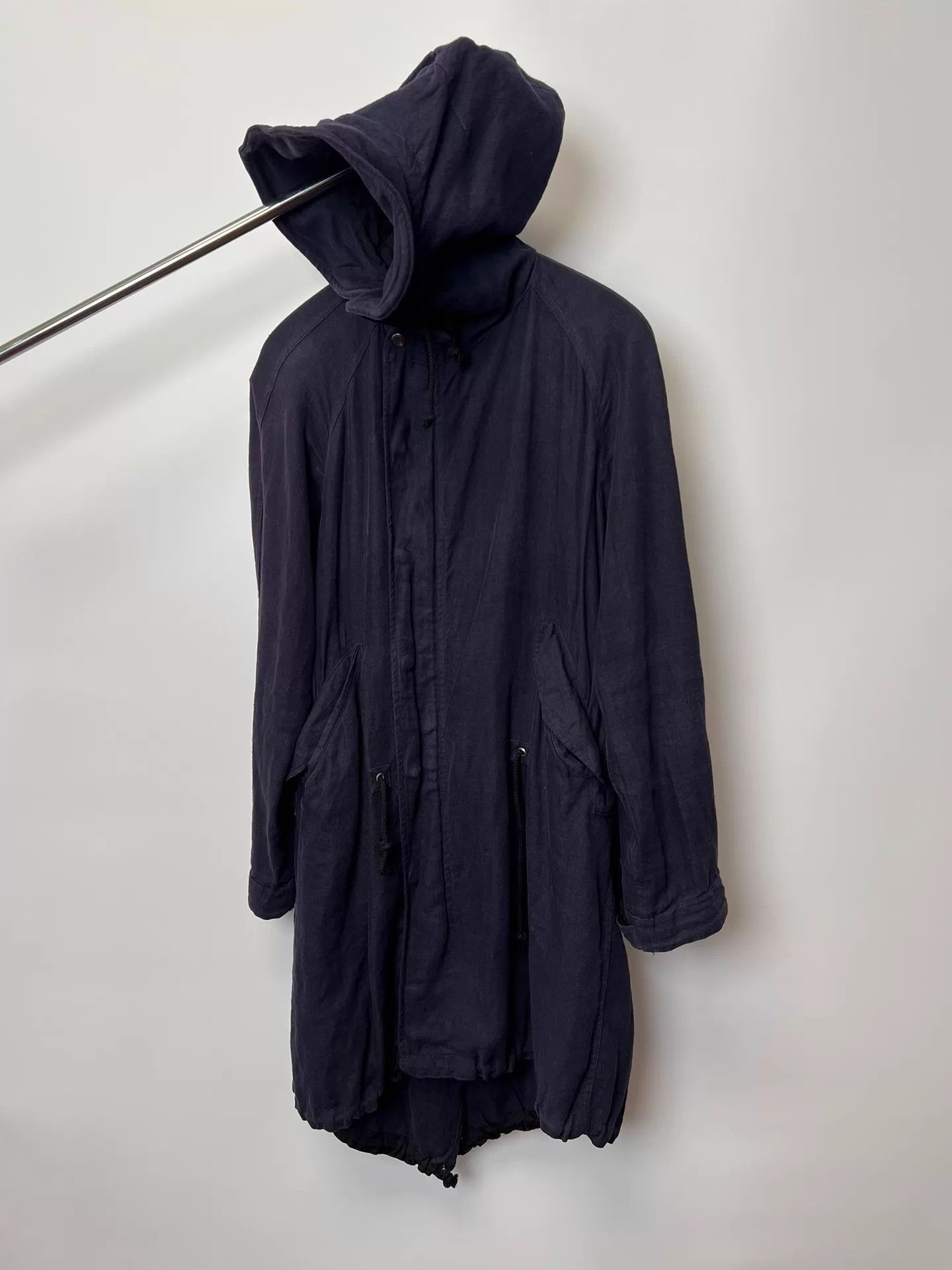 Yohji Yamamoto Hooded Long Parka Coat Size US M / EU 48-50 / 2 - 1 Thumbnail