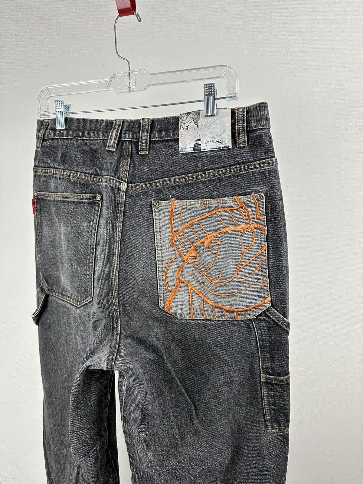 Southpole VTG Y2K Southpole Jeans Mens 38x29 Blue Baggy Acid Wash Moto Size US 38 / EU 54 - 7 Thumbnail