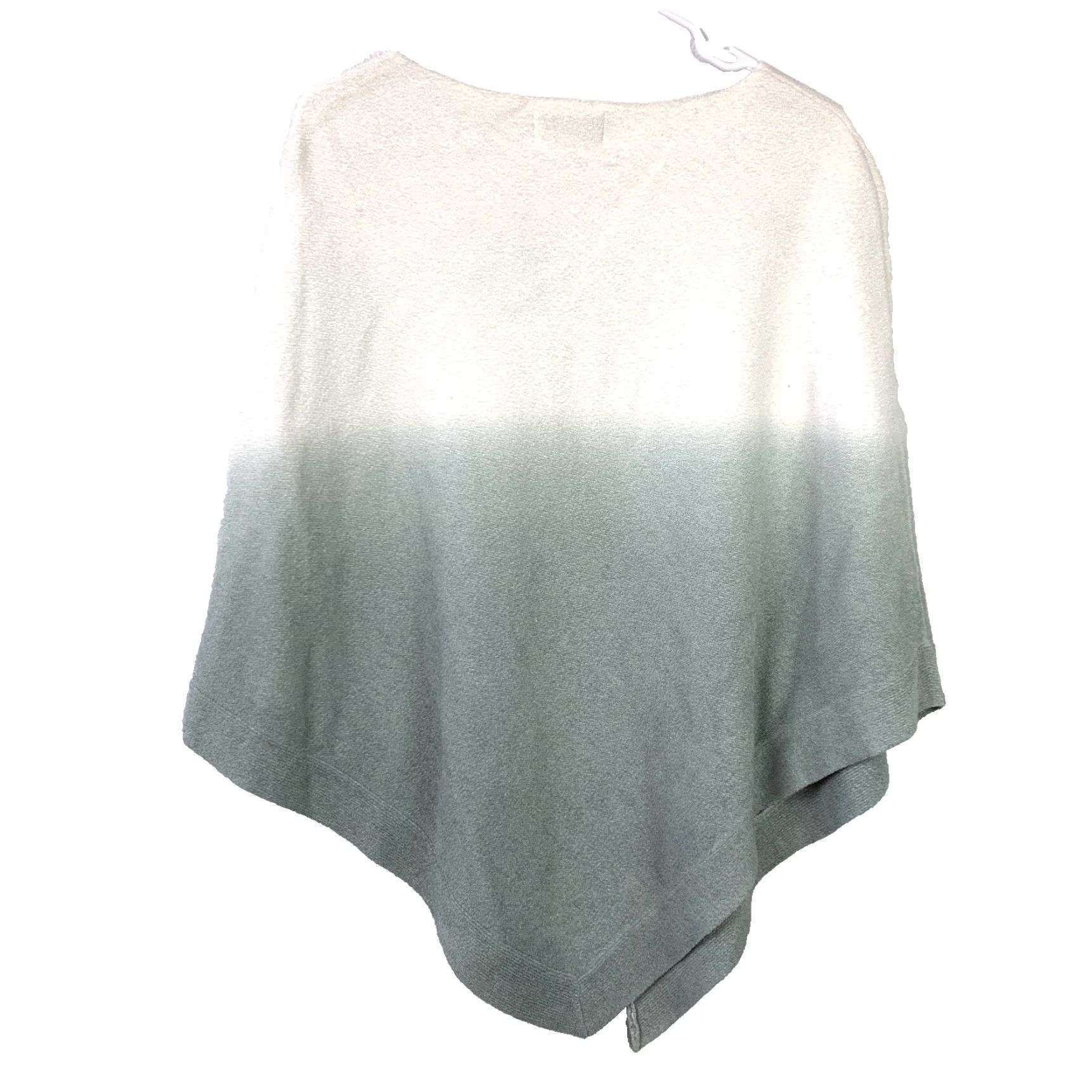 Vintage Barefoot Dreams Cozychic Ultra Lite Sweater Poncho Cozy Green White One Size Size ONE SIZE - 7 Thumbnail