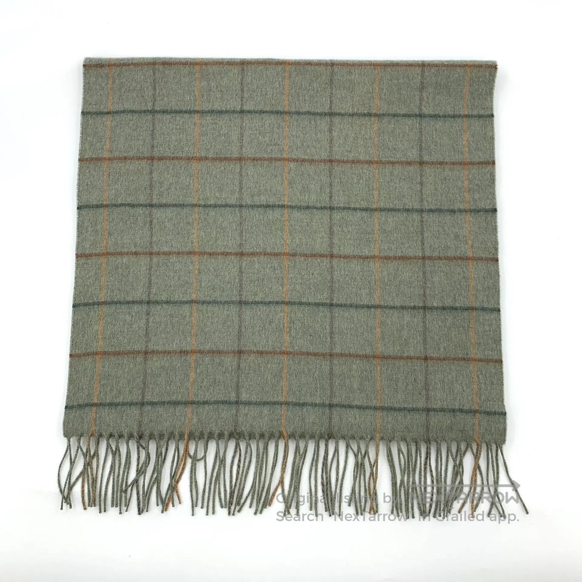 Loro Piana Loro Piana Green Plaid Cashmere Scarf. Size ONE SIZE - 1 Thumbnail