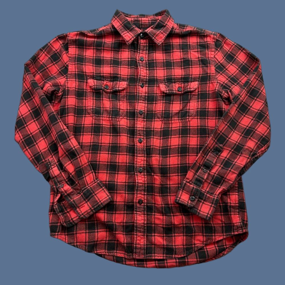 American Eagle Outfitters VINTAGE American Eagle Outfitters Shirt Mens Medium Red Buffalo Plaid Athletic Fit Flannel Preppy Size US M / EU 48-50 / 2 - 1 Thumbnail