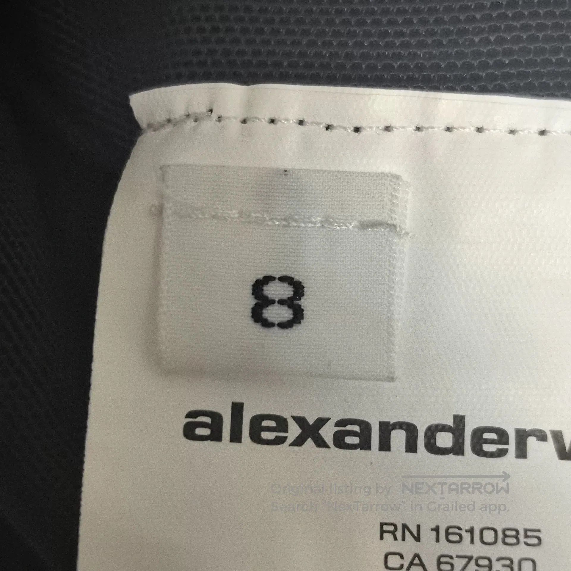 Japanese Brand Alexander Wang FW24 Croc Jacquard Velvet Mini Dress. Size S / US 4 / IT 40 - 5 Thumbnail