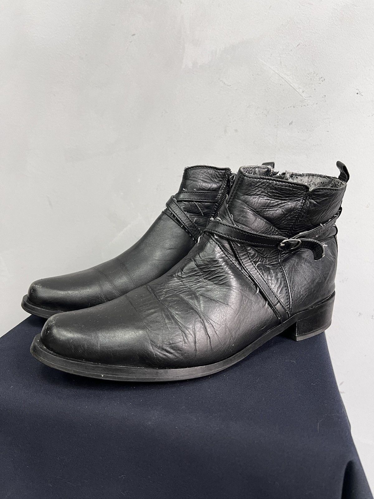 Guidi Leather Boots Black avant garde archive Guidi Style y2k | Grailed