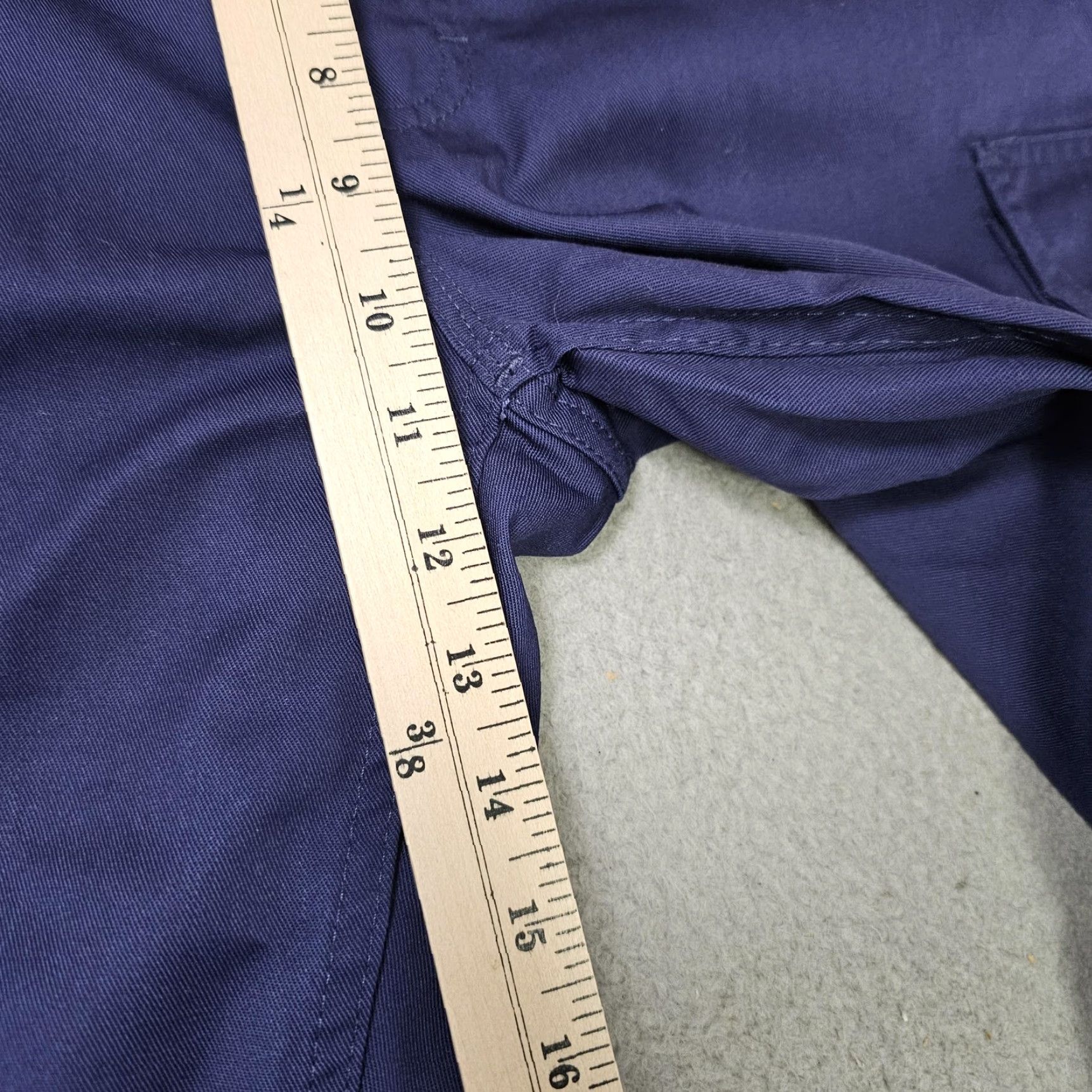 Vintage Blaklader Work Pants Mens 37x32 Blue Cargo Workwear Utility Polyester Cotton Pants Straight Leg 65/35 Pockets Logo Size US 37 - 4 Thumbnail