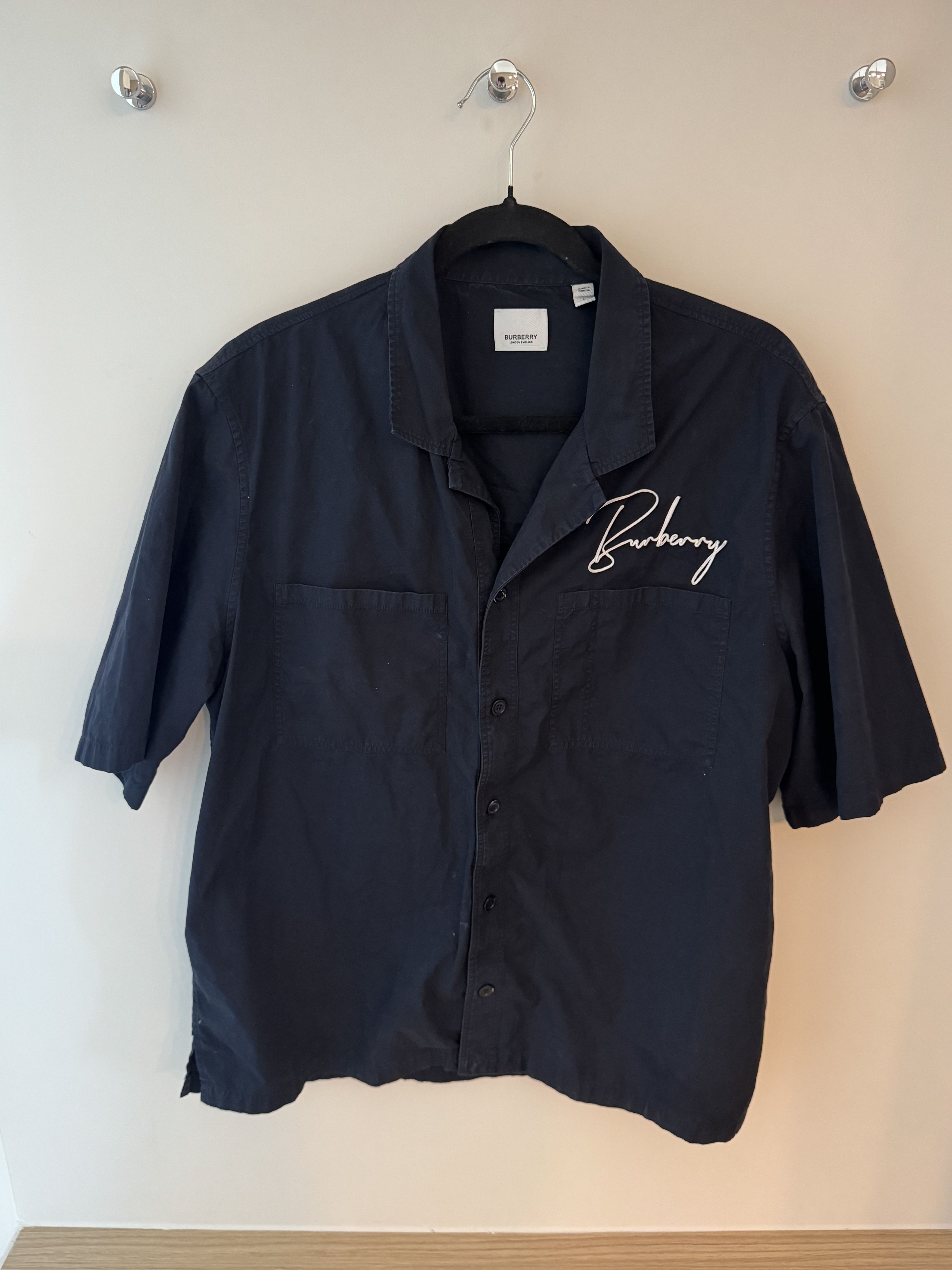Burberry Burberry Short Sleeve Button Up Size US L / EU 52-54 / 3 - 2 Thumbnail