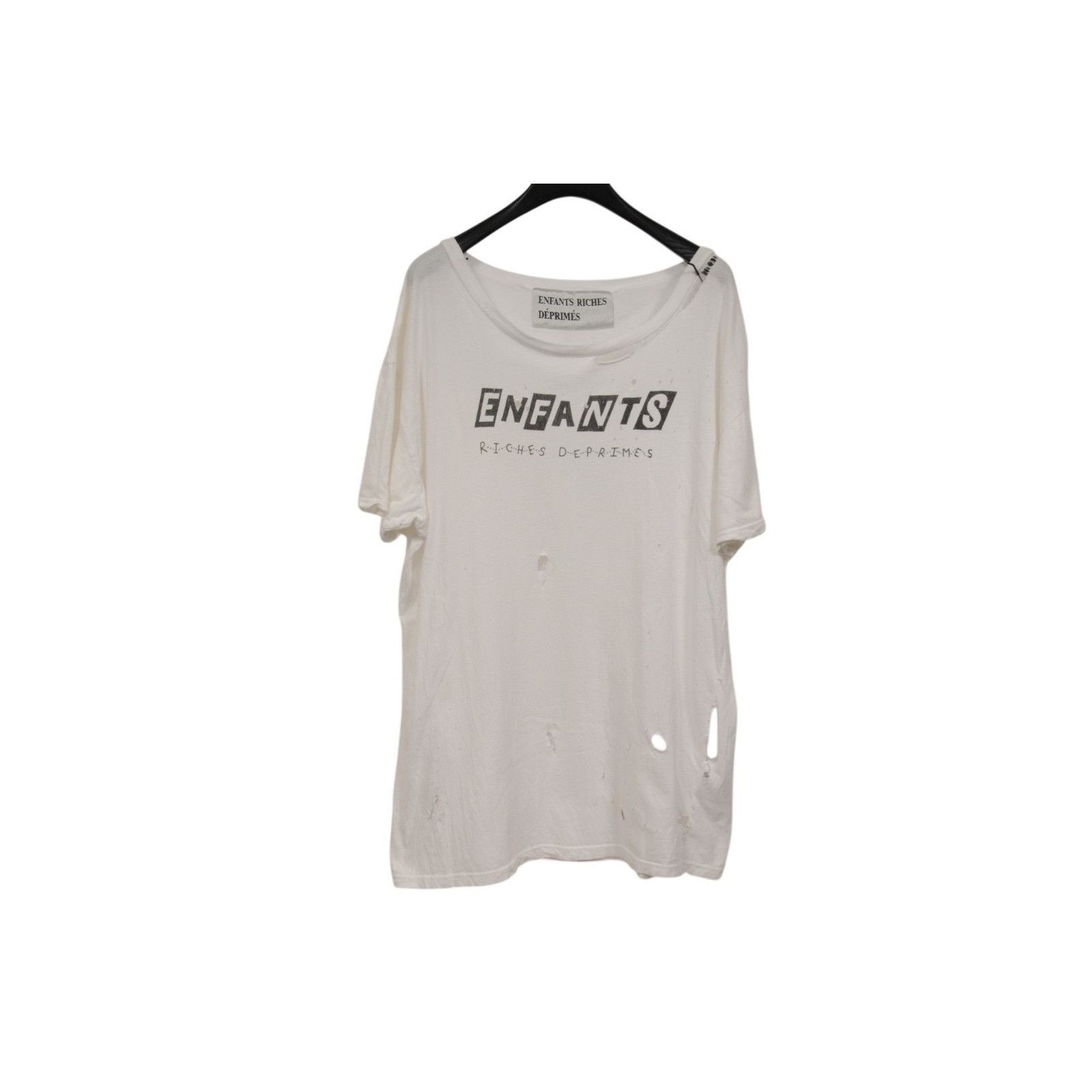 Enfants Riches Deprimes Ska Logo T Shirt White Black Size US XL / EU 56 / 4 - 15 Thumbnail