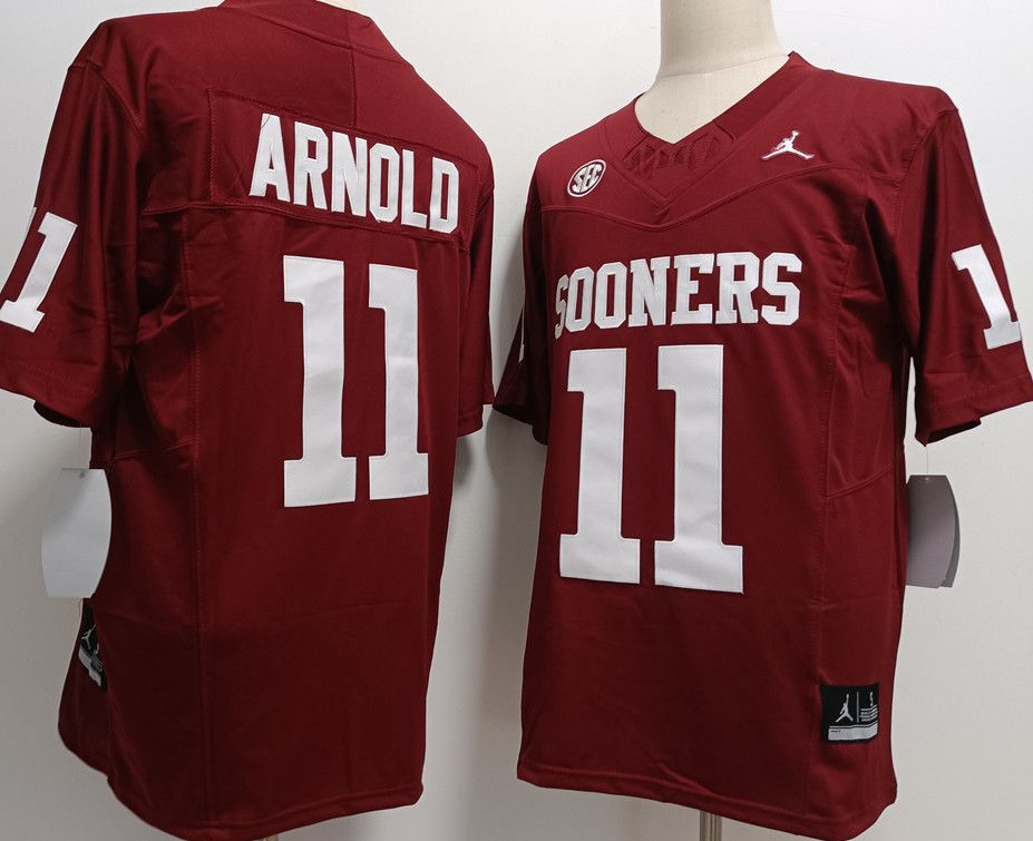 Other Men's Oklahoma Sooners #11 Jackson Arnold Red Jersey Size US S / EU 44-46 / 1 - 1 Thumbnail