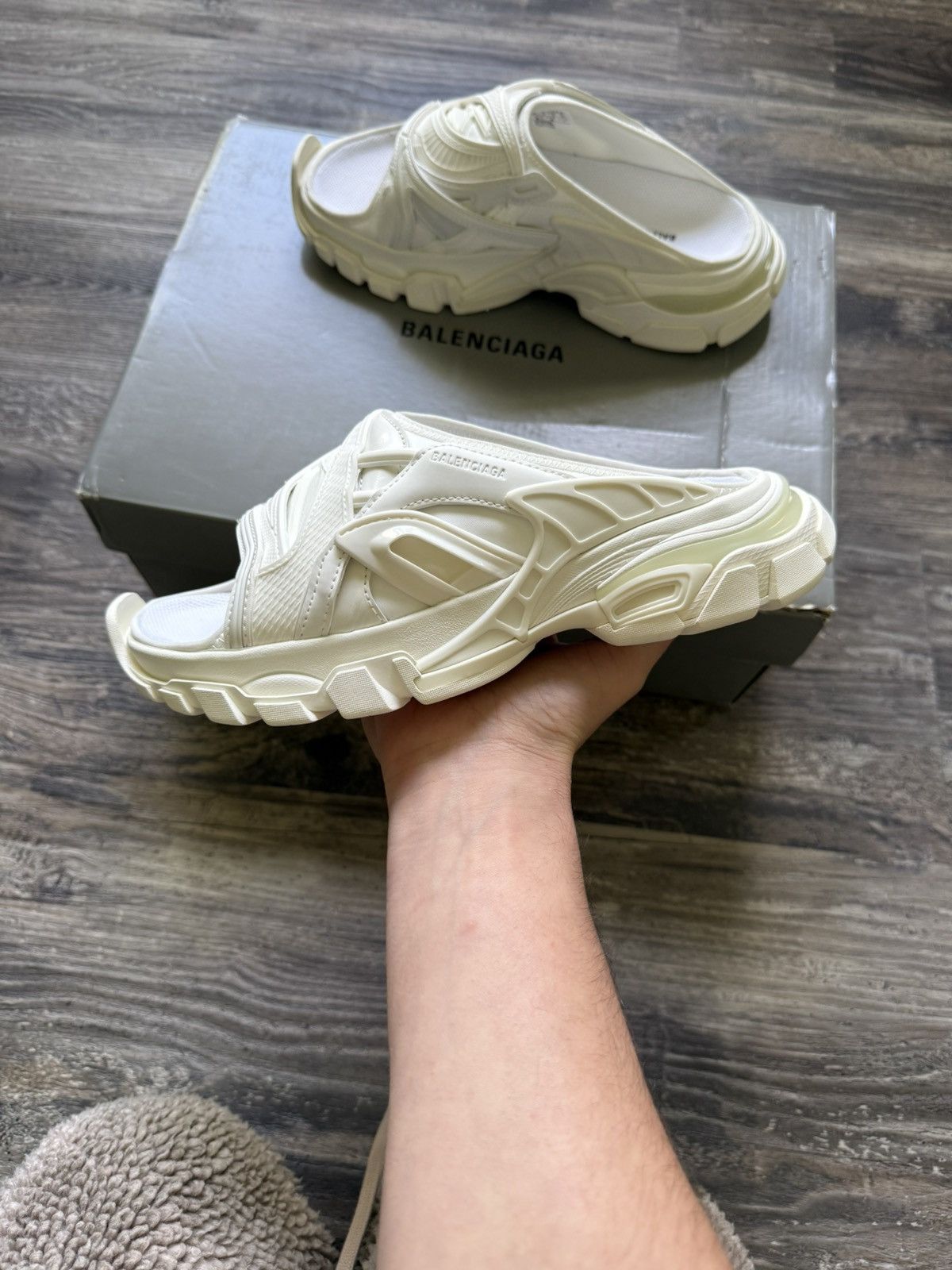 Balenciaga NWB - Balenciaga Track Slides Size US 6 / IT 36 - 2 Thumbnail