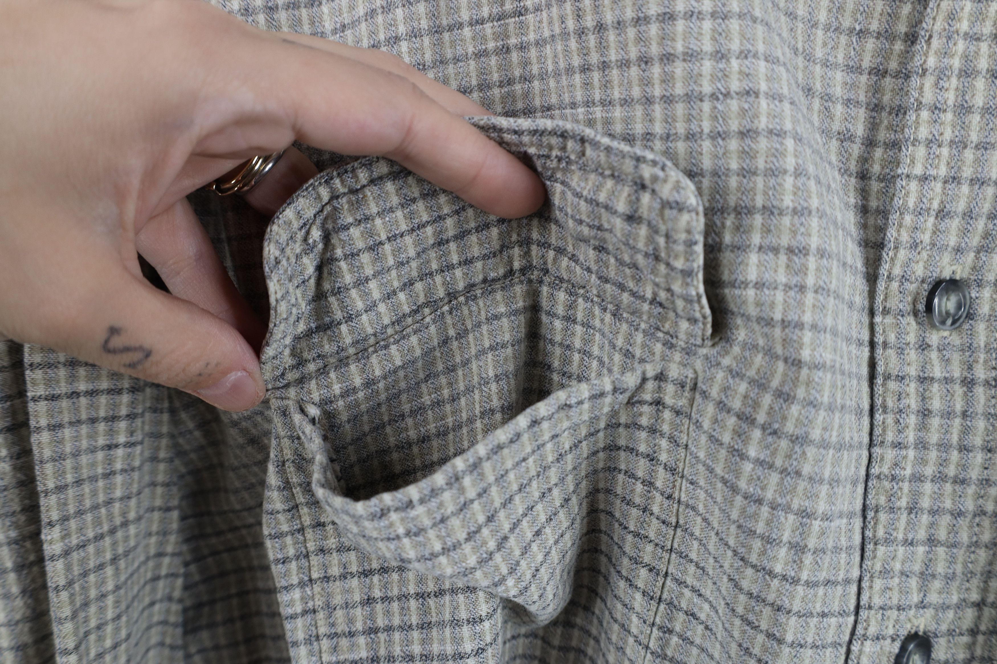 Vintage Vintage 90s Streetwear Fit Board Collared Button Shirt Plaid Size US XL / EU 56 / 4 - 6 Thumbnail