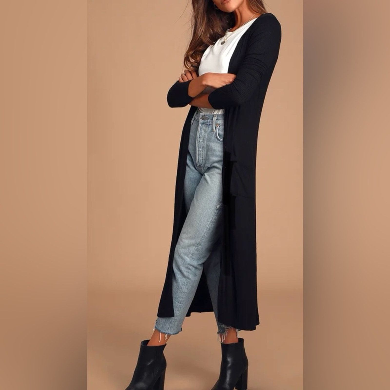 & Other Stories Black cardigan 3X midi New w tags Size 3XL / US 20-22 - 1 Preview