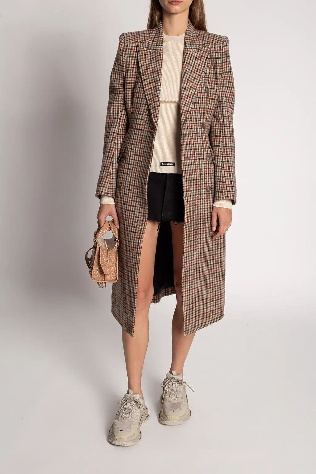 Balenciaga o1mt1gz0325 Top Sweater in Beige Size M / US 6-8 / IT 42-44 - 3 Thumbnail