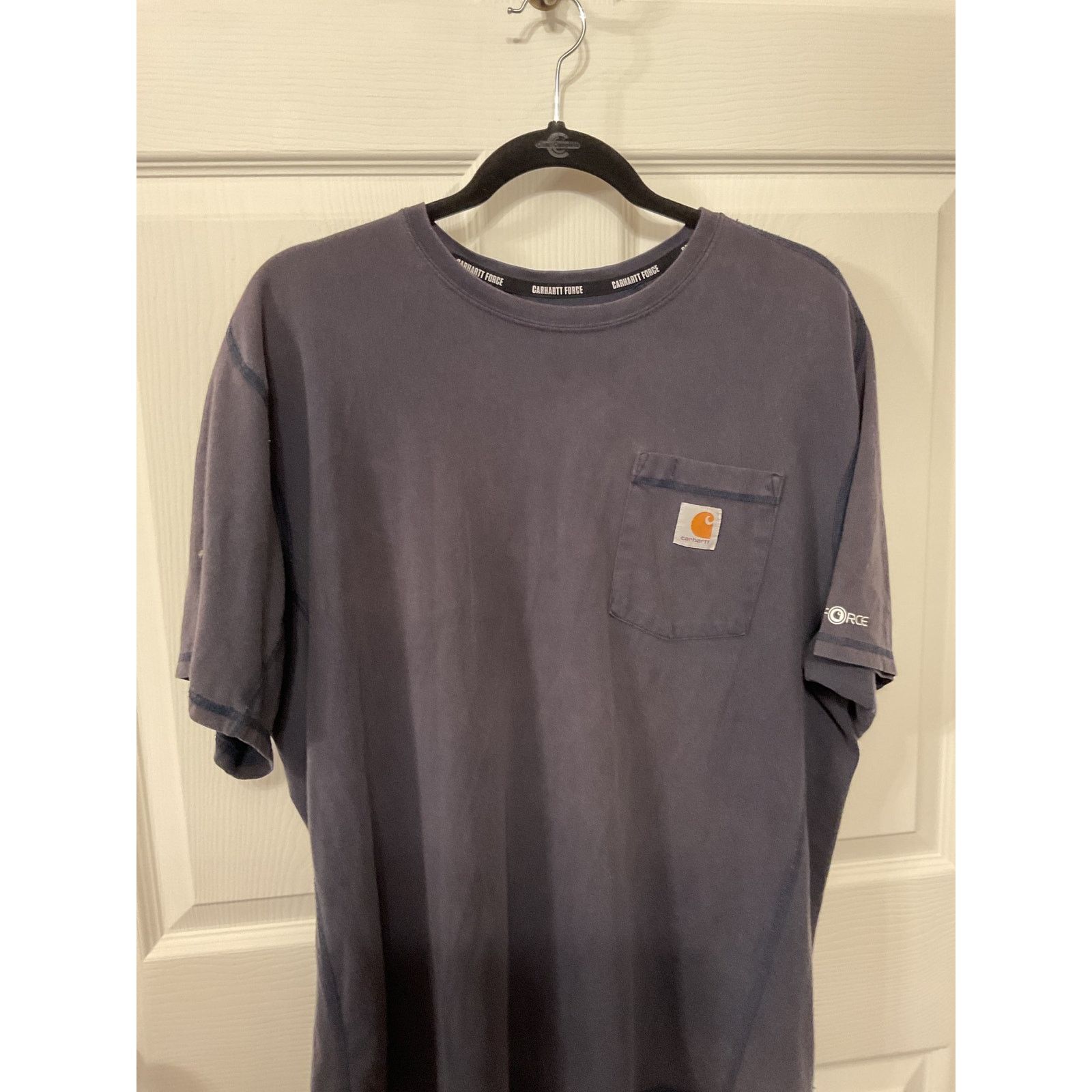 Carhartt Carhartt Men's Fastdry Force Relaxed Navy Pocket Tee,XL Size US XL / EU 56 / 4 - 5 Thumbnail