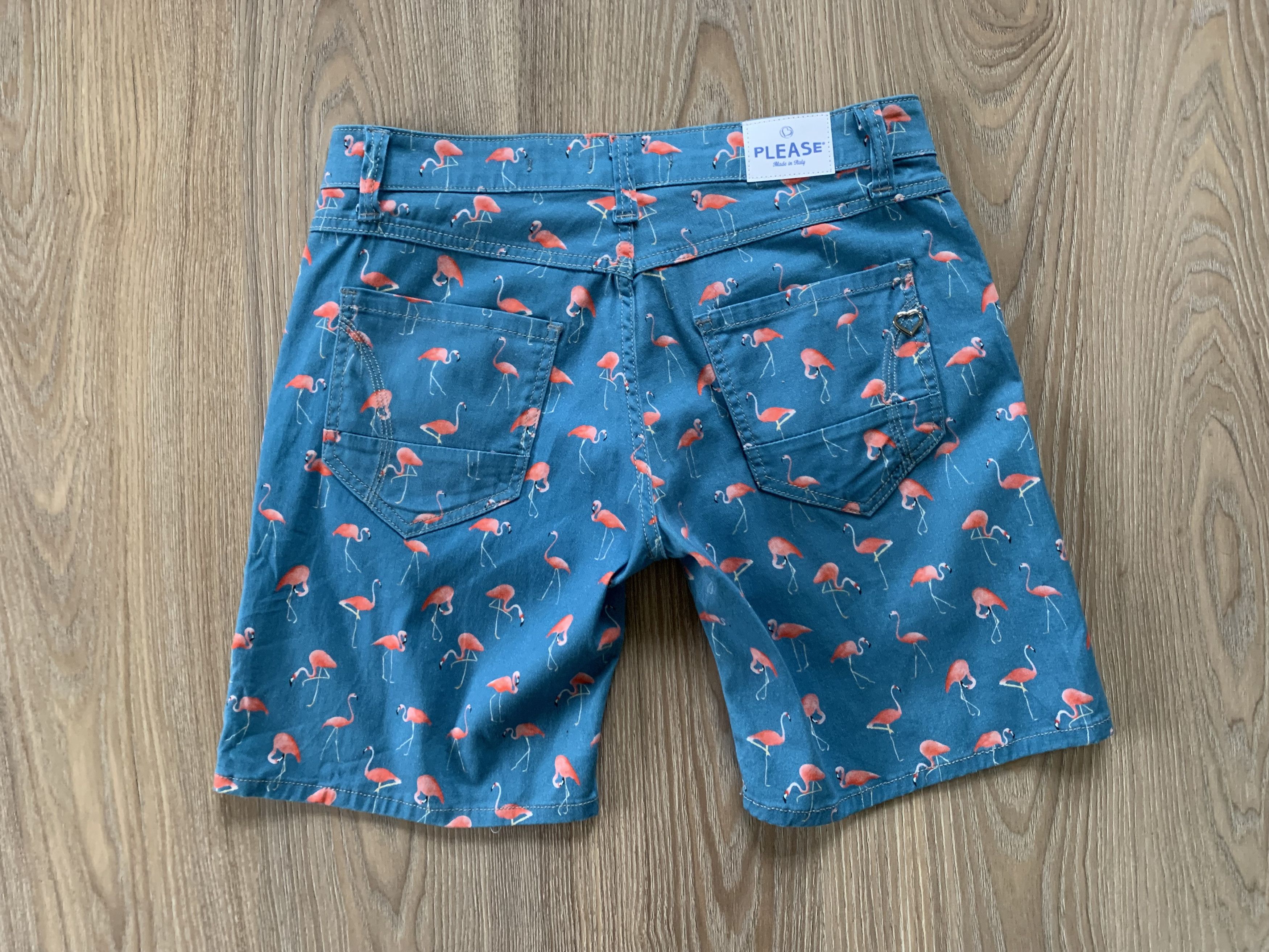 Other PLEASE Flamingo Cotton Print Shorts Made in Italy Size US 32 / EU 48 - 3 Thumbnail