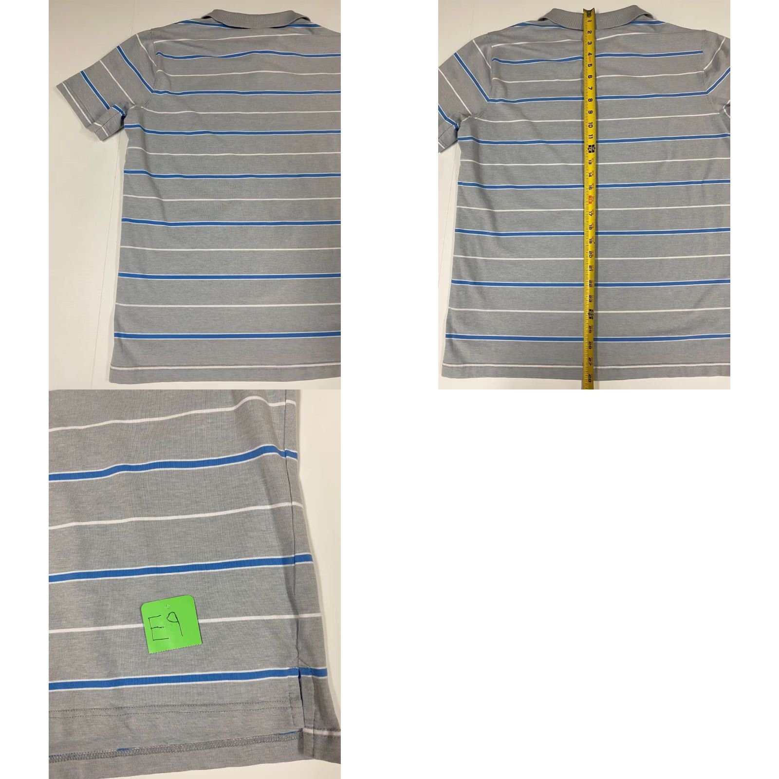 Vintage Saddlebred Polo Shirt L Regular Gray Striped Comfort flex Short Sleeve Men Size US L / EU 52-54 / 3 - 8 Thumbnail