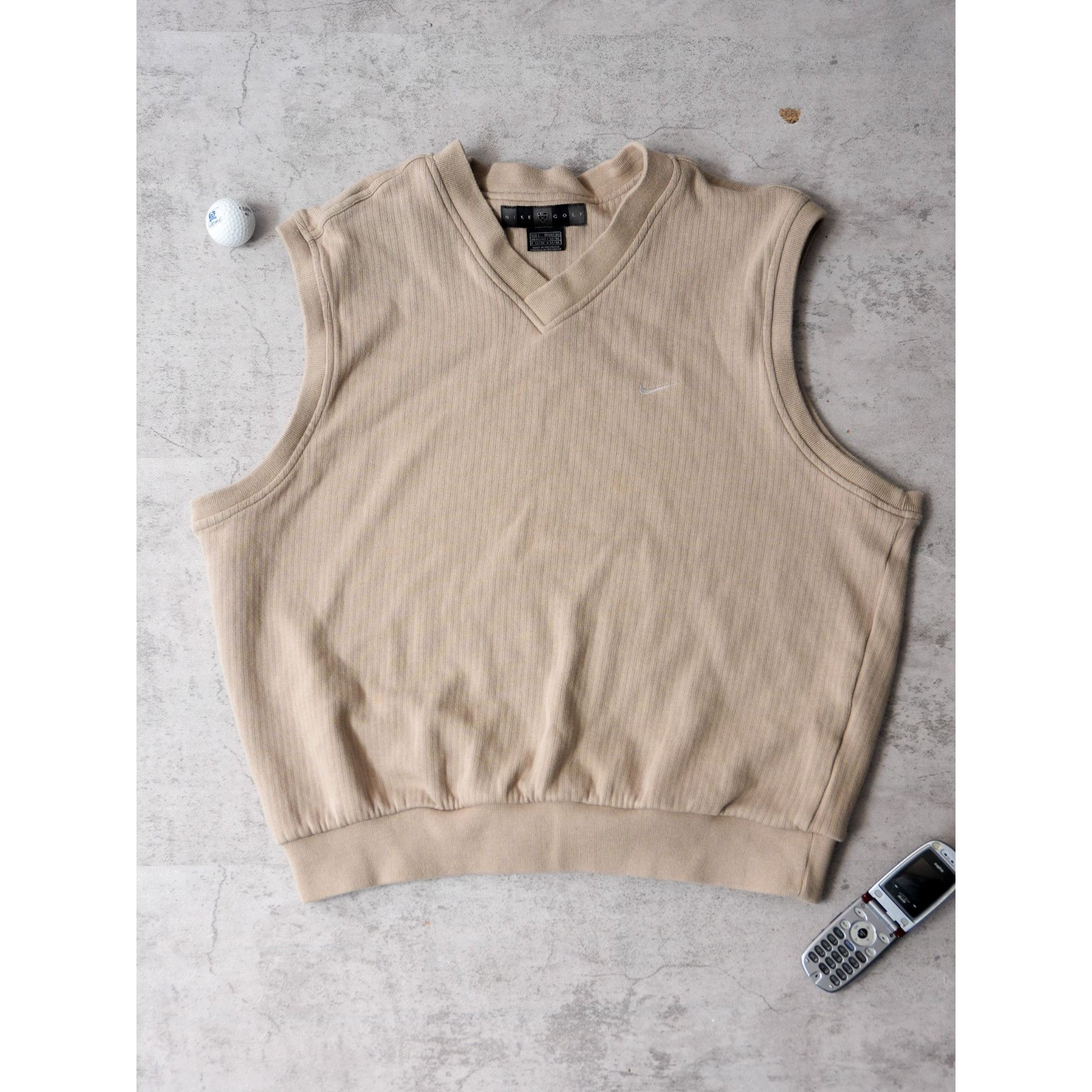 Nike Vintage Nike Golf Swoosh Tan Vest Size US L / EU 52-54 / 3 - 1 Preview