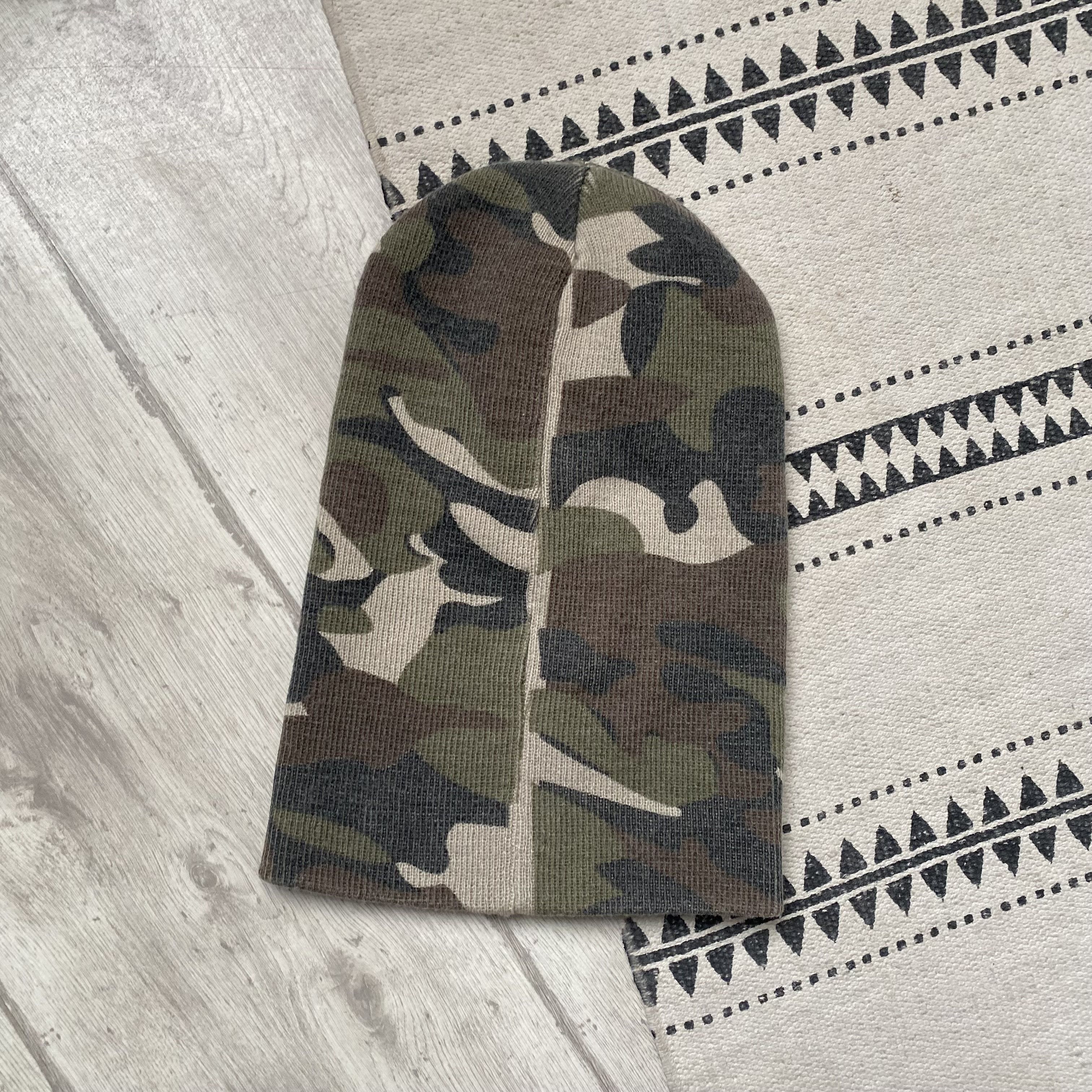 Hysteric Glamour Vintage Camo Knit Balaclava Mask Hole Full Face Size ONE SIZE - 4 Thumbnail