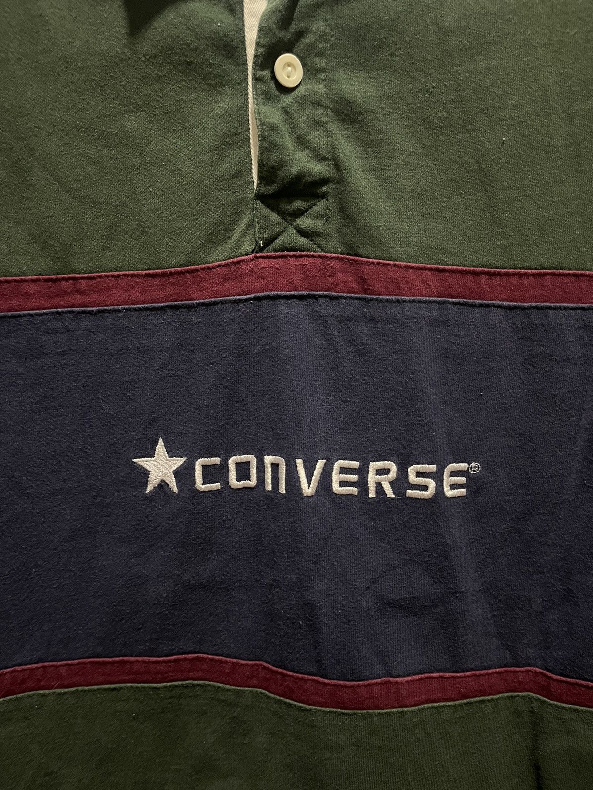 Converse Converse One Star Striped Rugby Shirt Logo Size US L / EU 52-54 / 3 - 3 Thumbnail