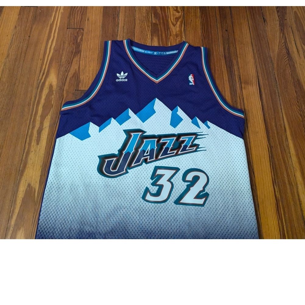 Adidas Adidas Utah Jazz Karl Malone Soul Swingman Jersey Mens Large Size US L / EU 52-54 / 3 - 3 Thumbnail