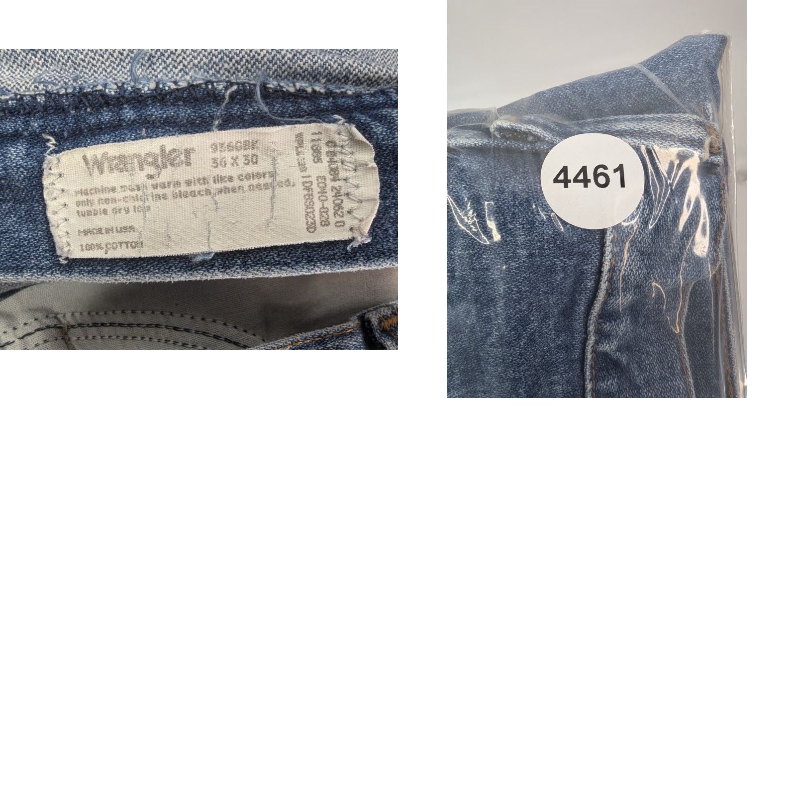 Wrangler VINTAGE Wrangler 936GBK Men's Jeans 36x30 Slim 100% Cotton Denim Blue Cowboy Western Slim Fit Size US 36 / EU 52 - 9 Thumbnail