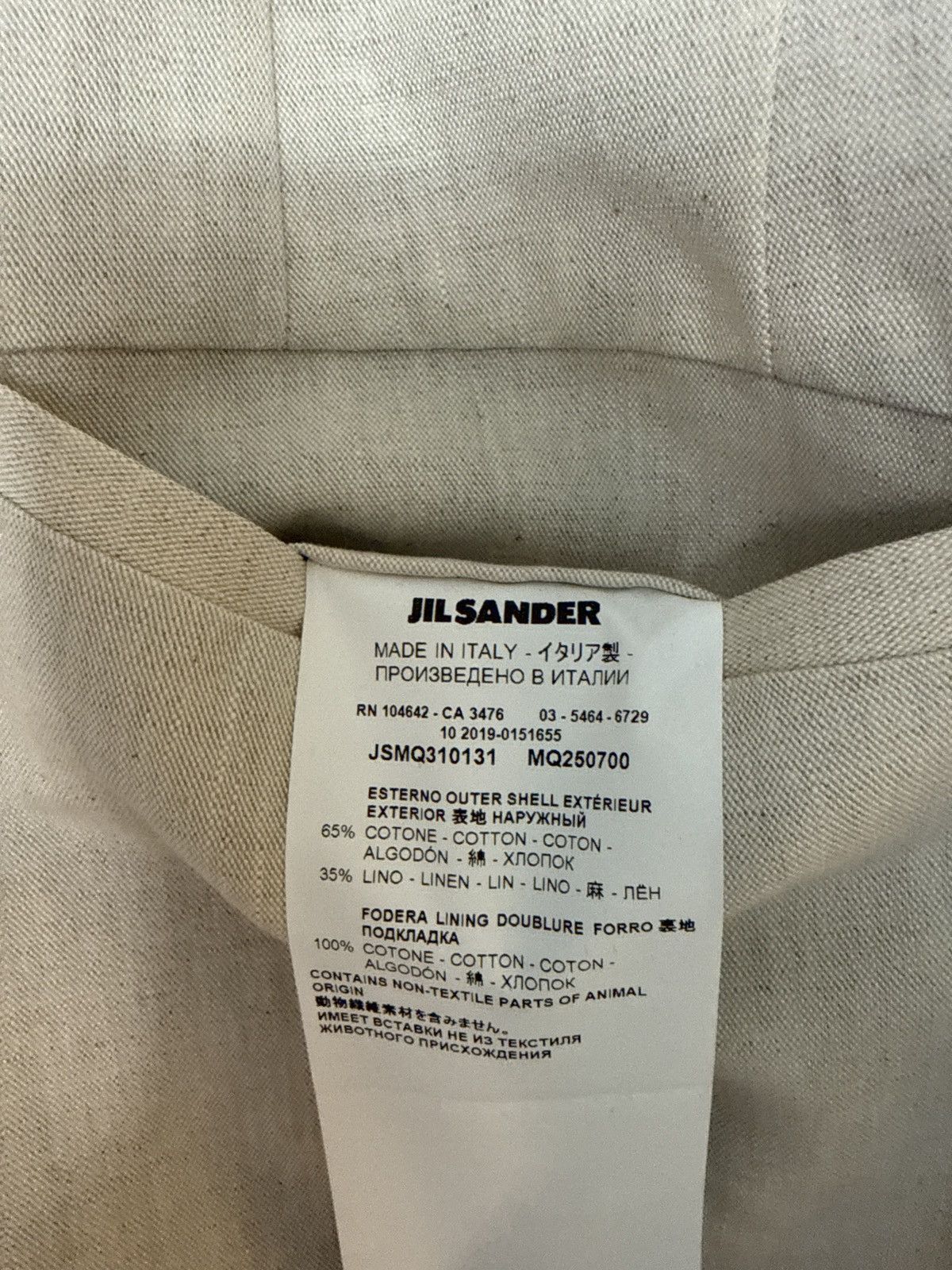 Jil Sander Jil Sanders 65% cotton 35% linen Size 40R - 6 Thumbnail