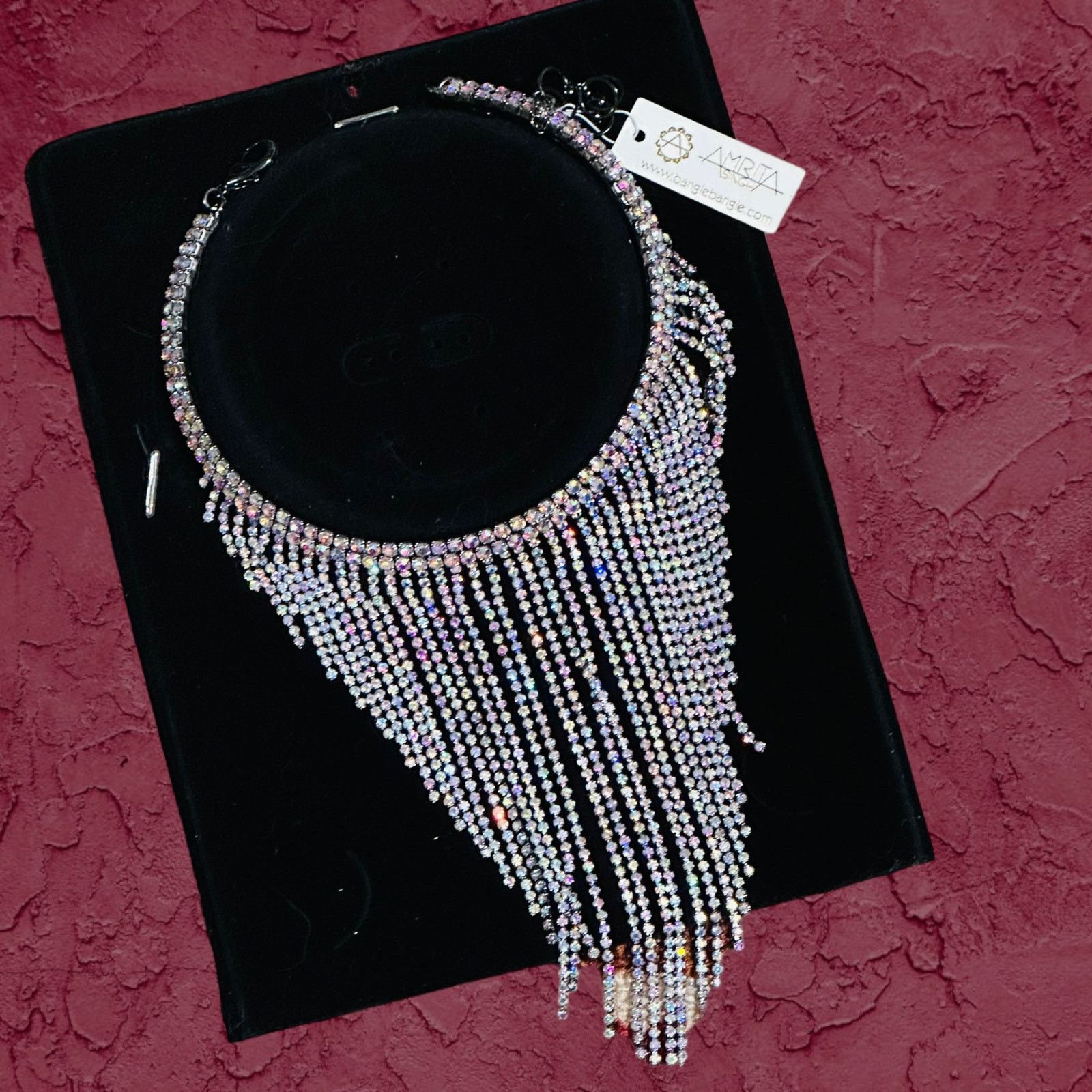 The Unbranded Brand Amrita Singh Statement AB Crystal Choker Size ONE SIZE - 1 Thumbnail