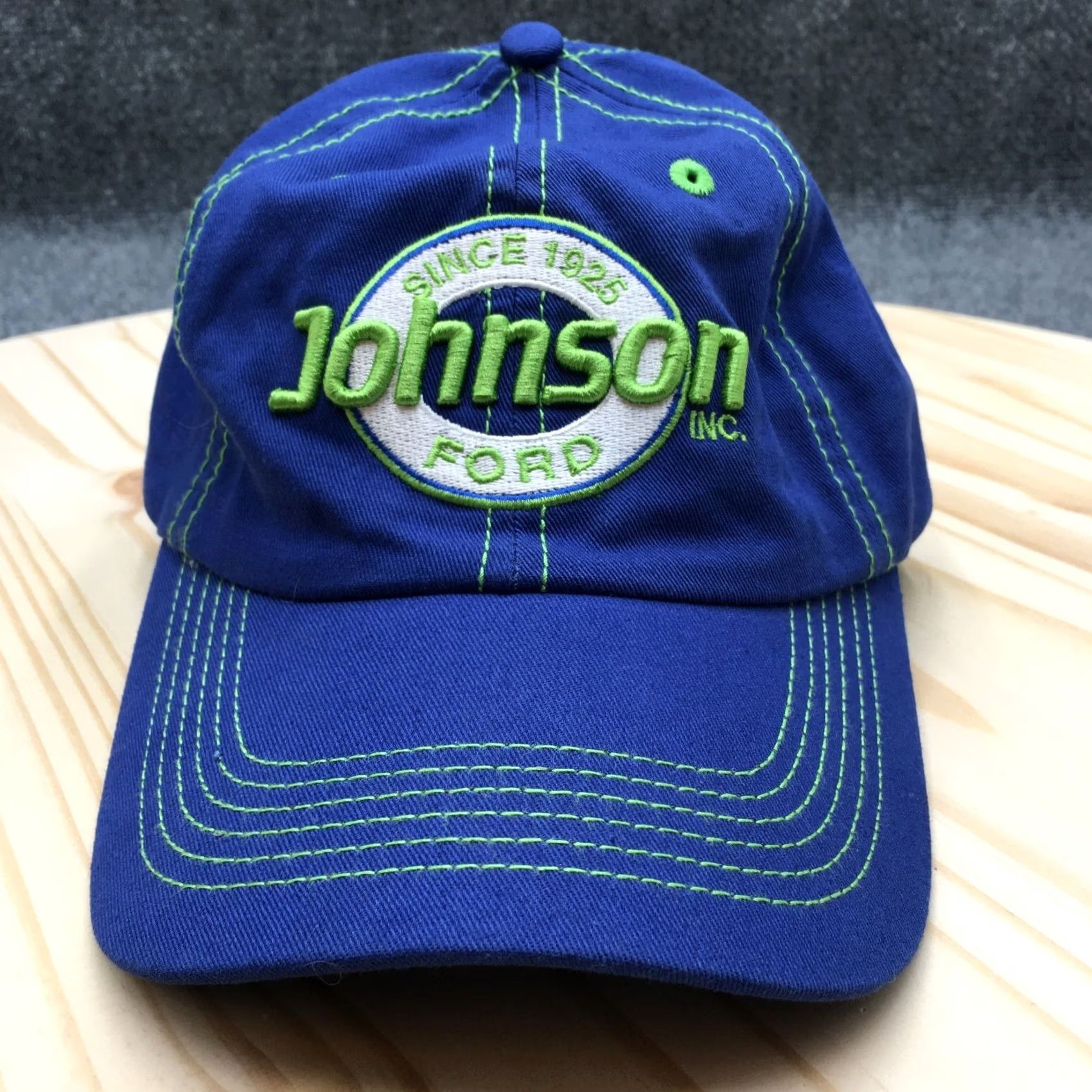 Good American Johnson ADG Baseball Cap Mens Blue OS Adjustable Curved Brim Embroidered Logo Size ONE SIZE - 2 Thumbnail